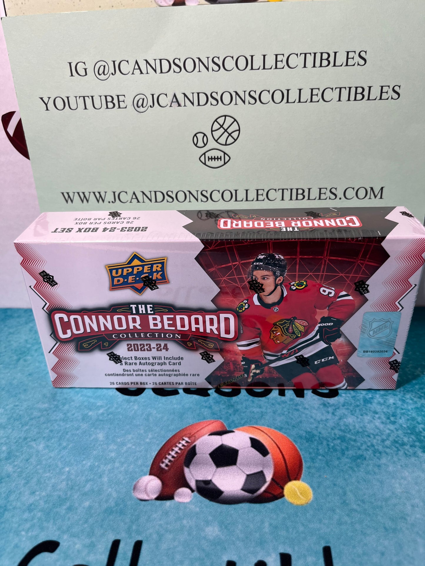 2023-24 Upper Deck Connor Bedard Collection Box Set 26 Cards Factory Sealed. Connor Bedard Rookie Auto Chase randomly inserted.