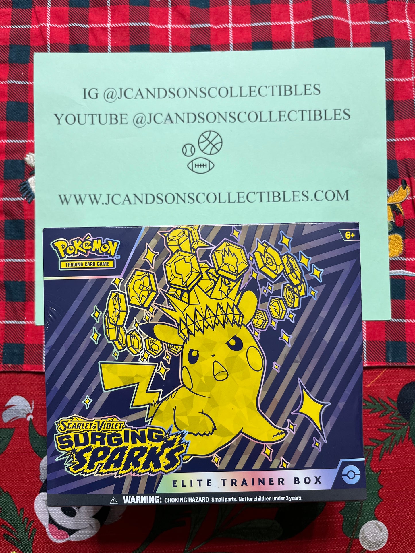 Pokemon TCG: Surging Sparks Factory Sealed Elite Trainer Box