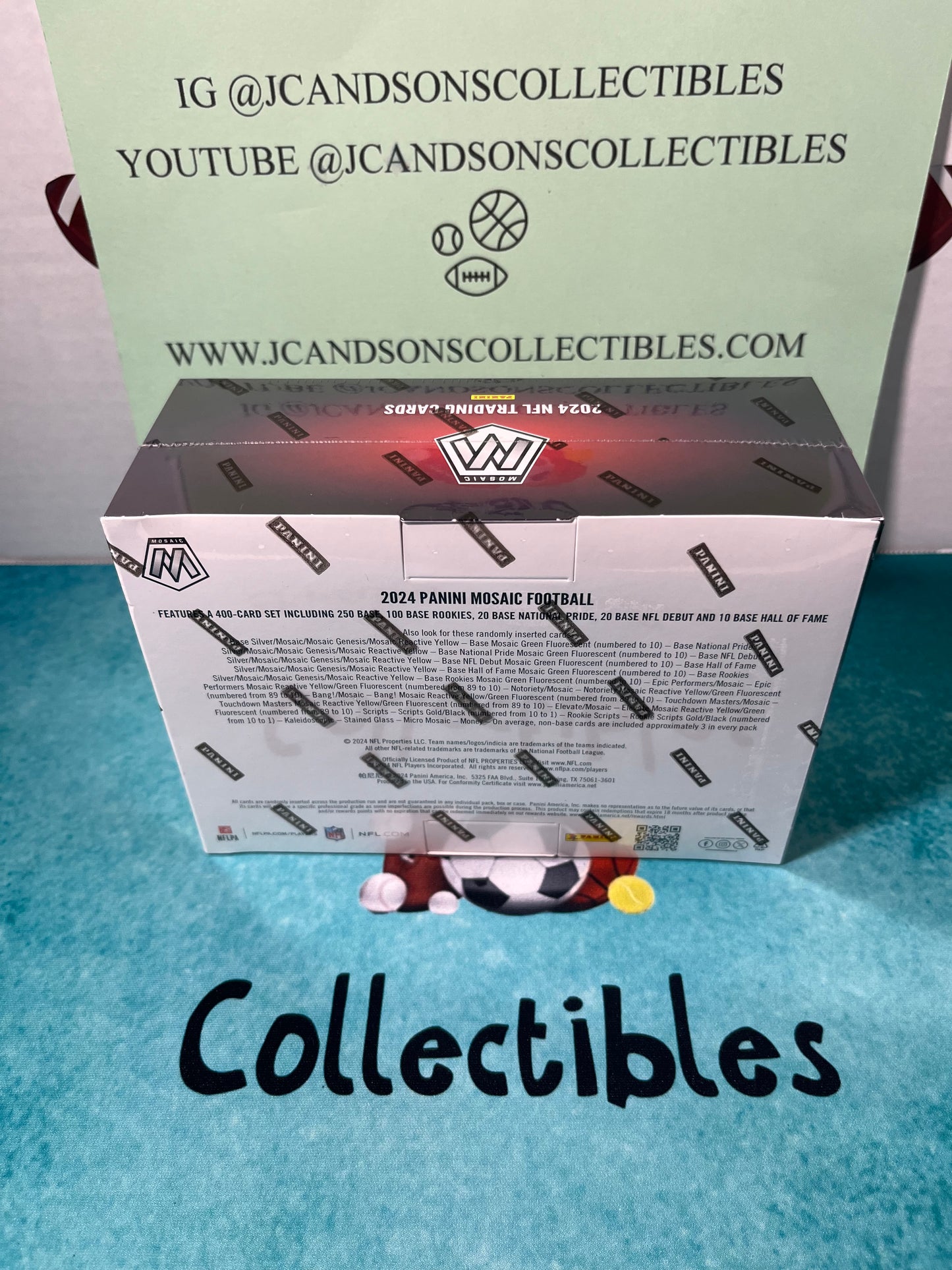 2024 Panini Mosaic Football Mega Box NFL Trading Cards - Factory Sealed