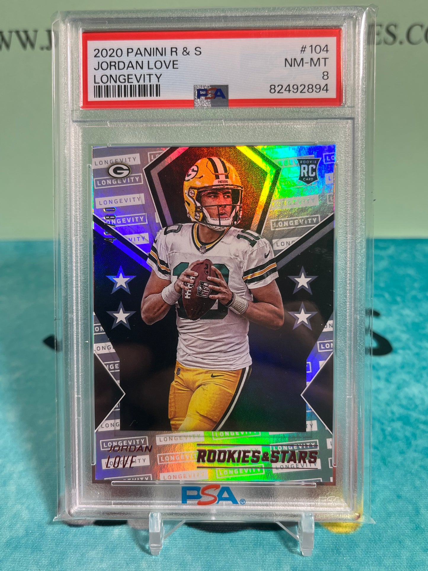 2020 Panini Jordan Love Rookies And Stars Longevity 48/80 Very Low Pop PSA 8