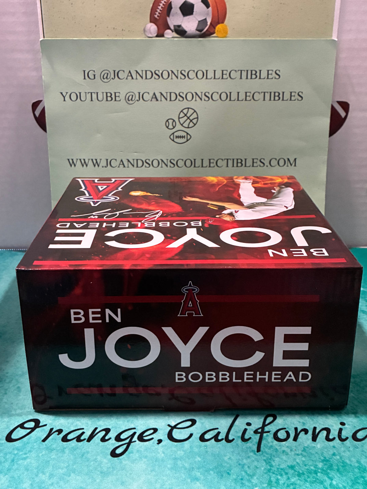 Ben Joyce FLAME THROWER Bobblehead 2025 SGA Los Angeles ANGELS 5/2/25 NIB