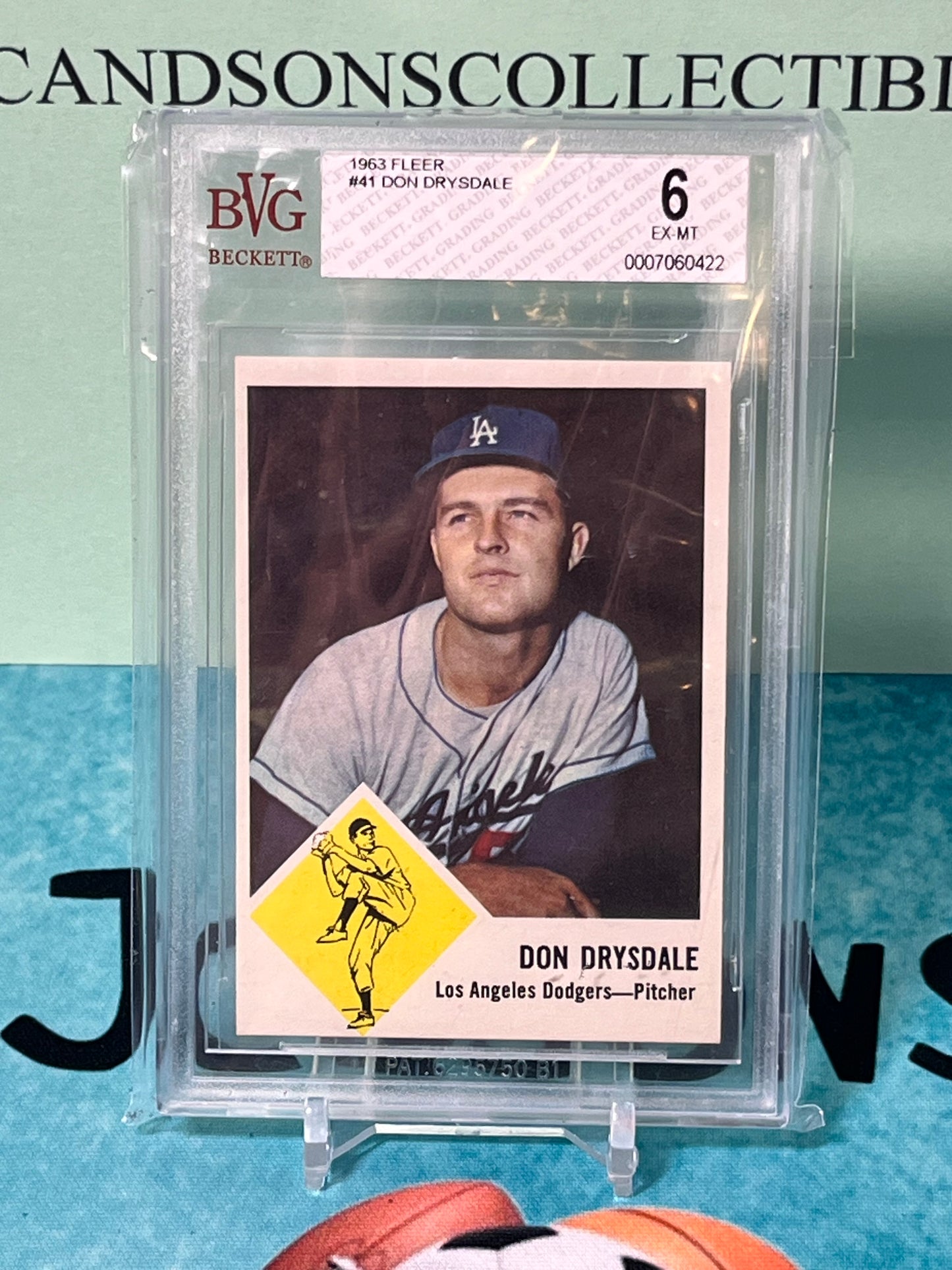 1963 Fleer Don Drysdale #41 BGS 6 HOF