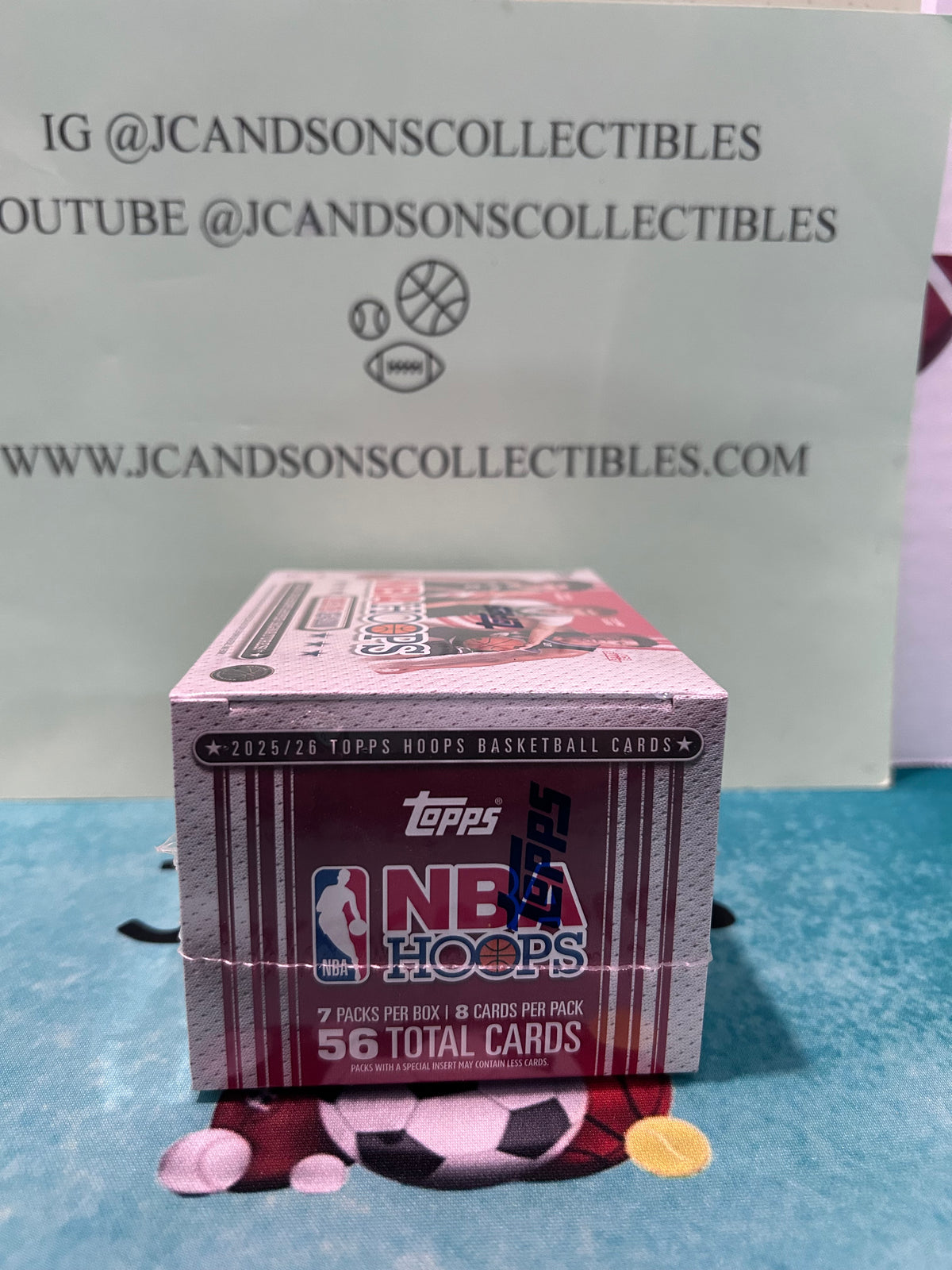 2025-2026 Topps NBA Hoops Basketball Blaster Box Green Parallels Factory Sealed