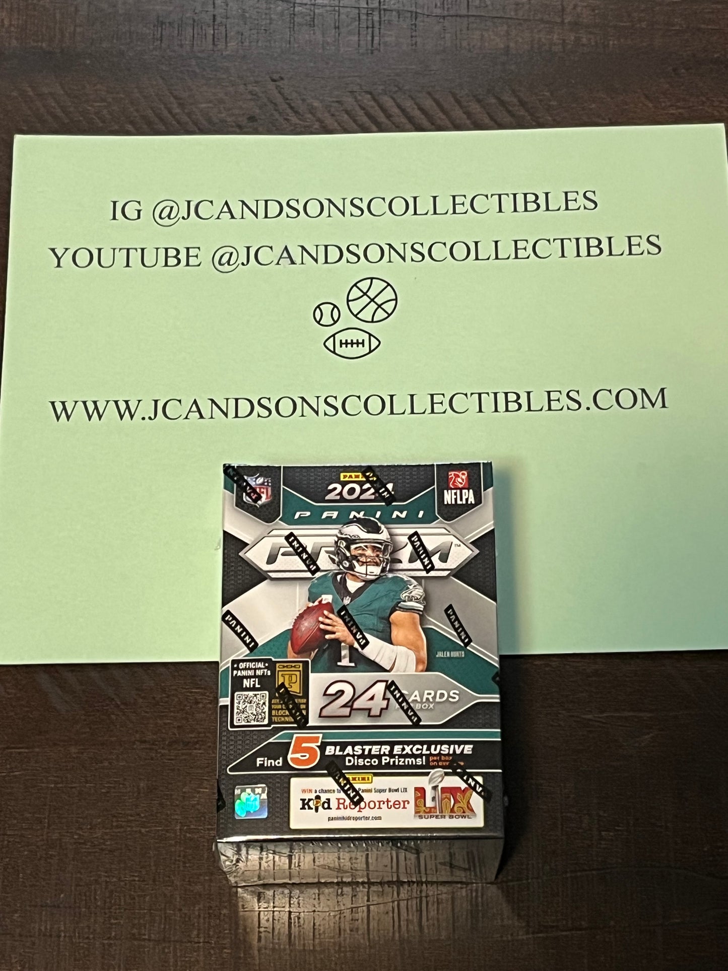 2024 Panini Prizm NFL Football Factory Sealed Blaster Box (Disco)