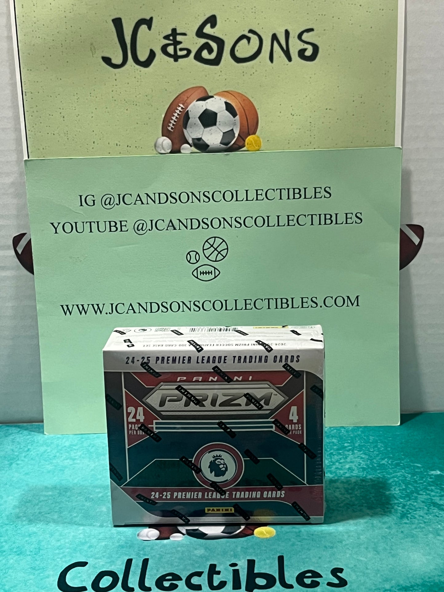 2024/25 Panini Prizm Premier League Soccer Factory Sealed - RETAIL BOX - 24 Pack