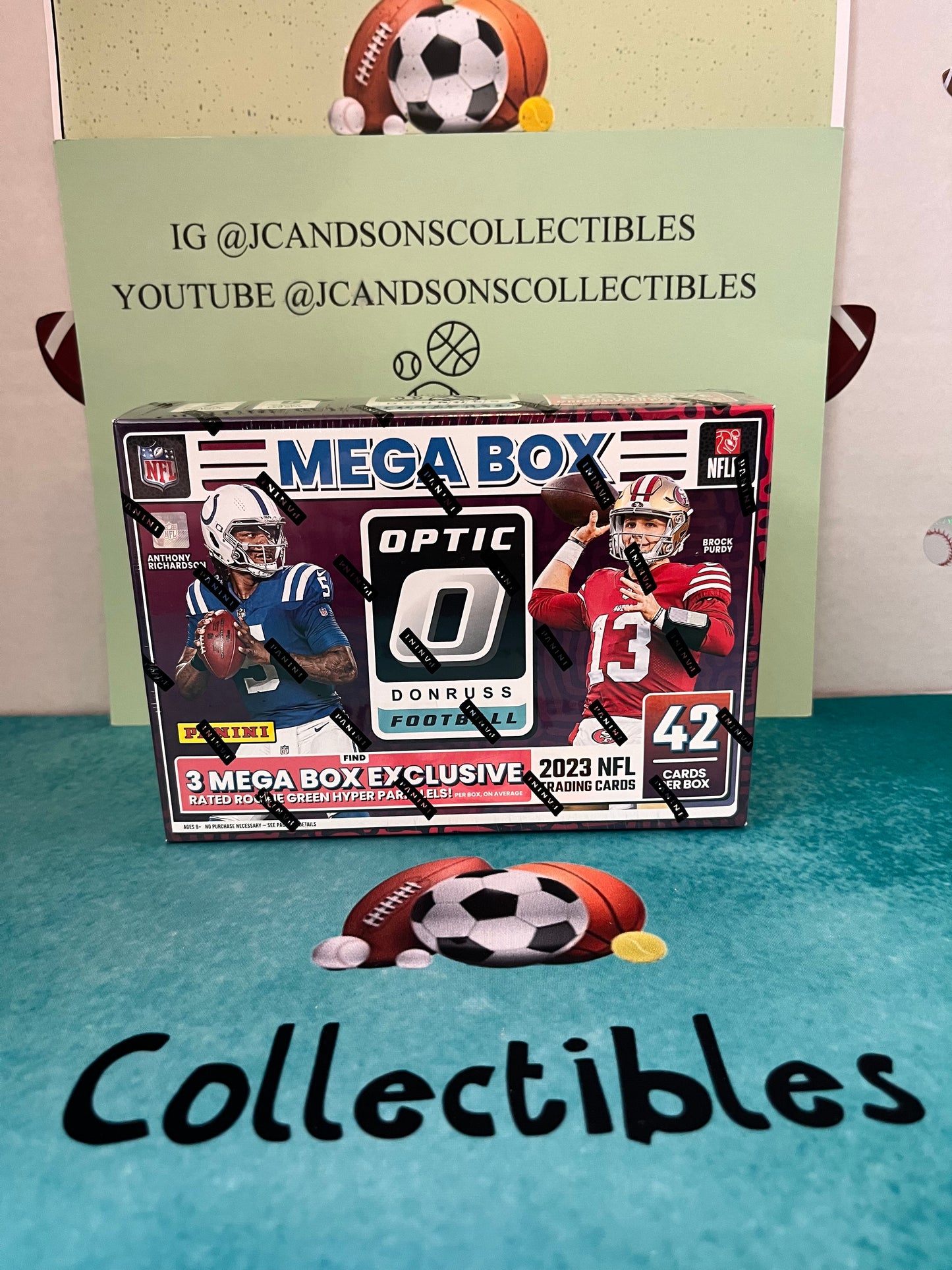 2023 NFL Donruss Optic Football Mega Box NEW SEALED