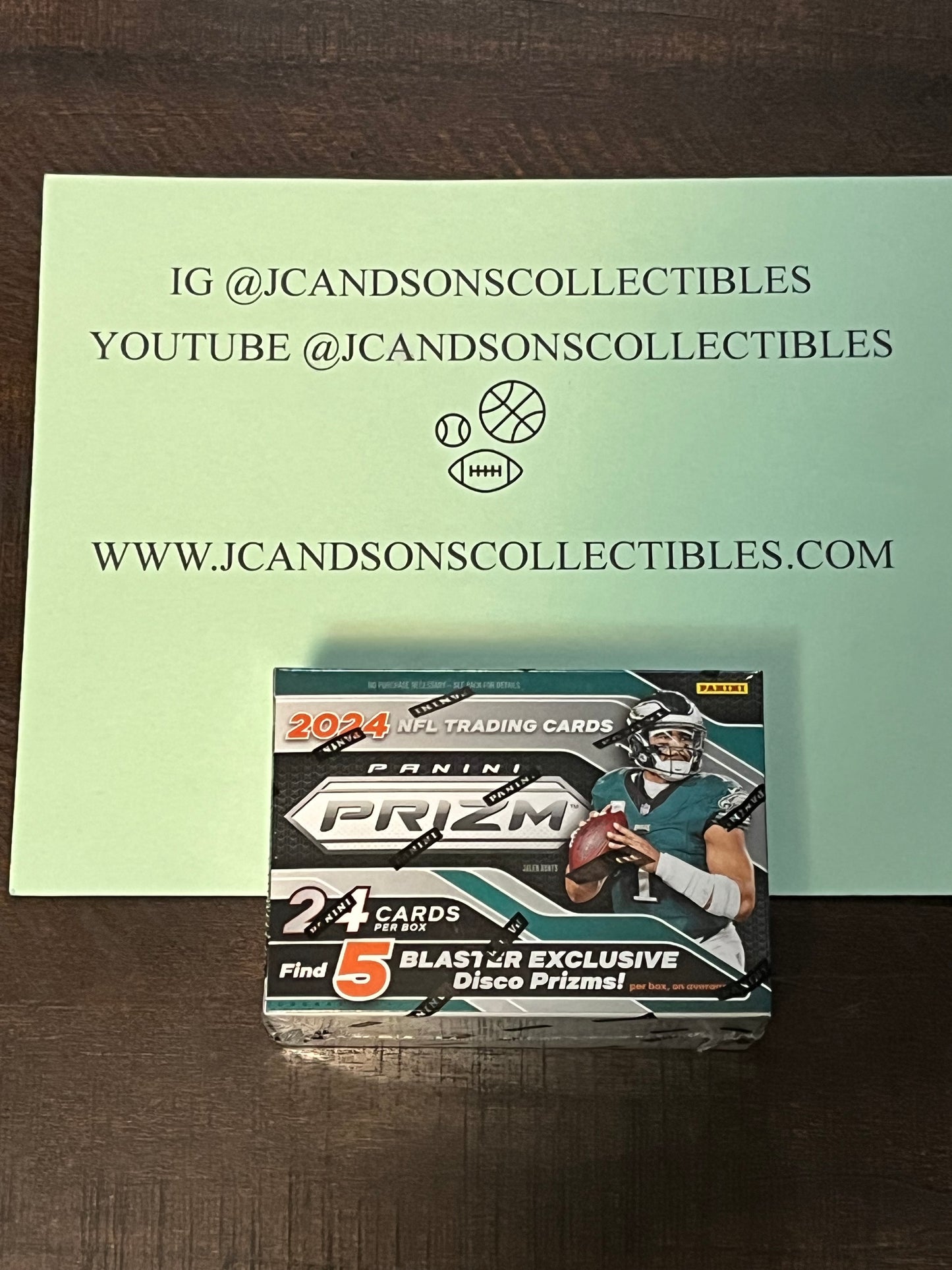 2024 Panini Prizm NFL Football Factory Sealed Blaster Box (Disco)
