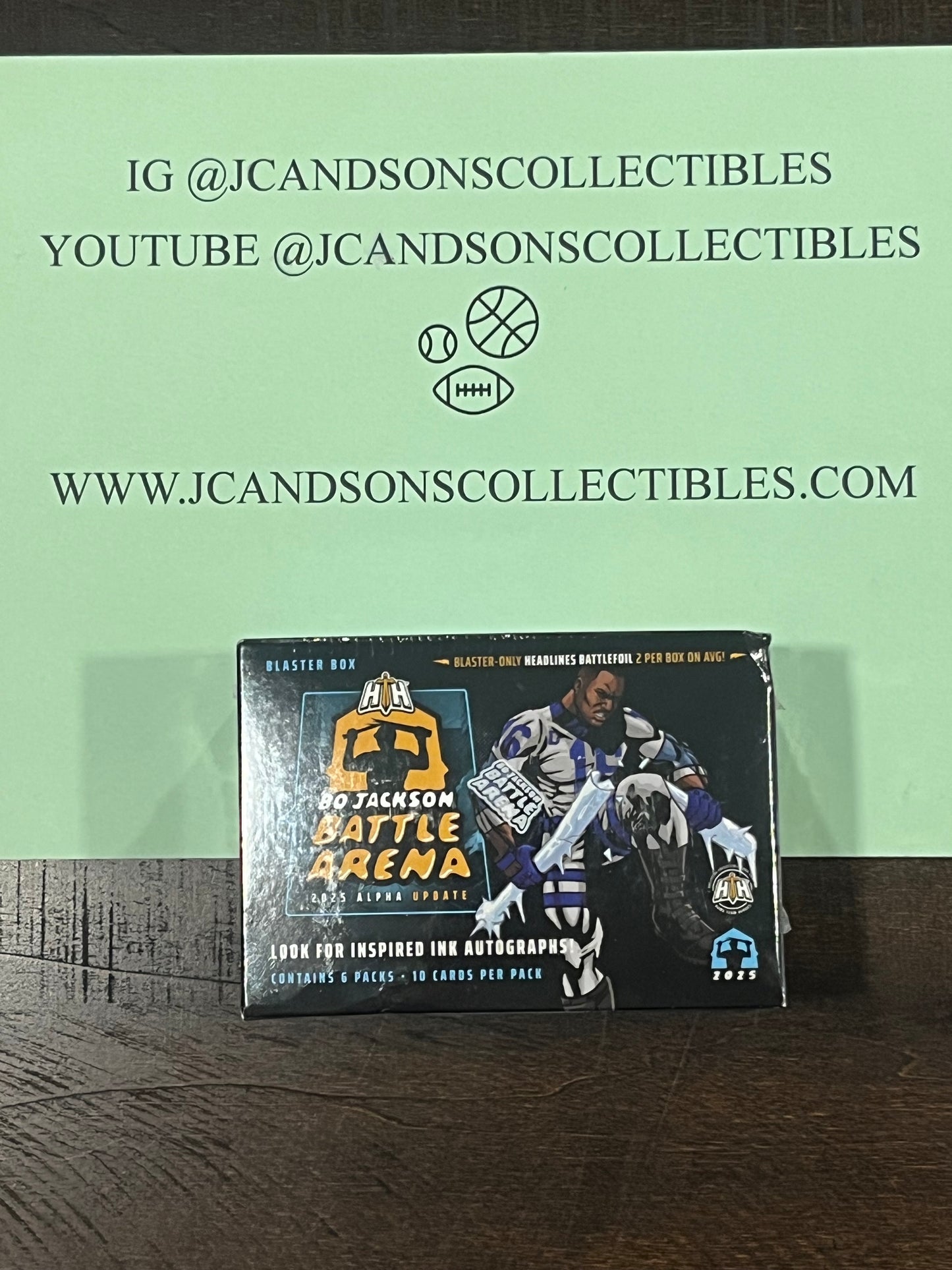 2025 Bo Jackson Battle Arena Alpha Update Trading Card Blaster Box