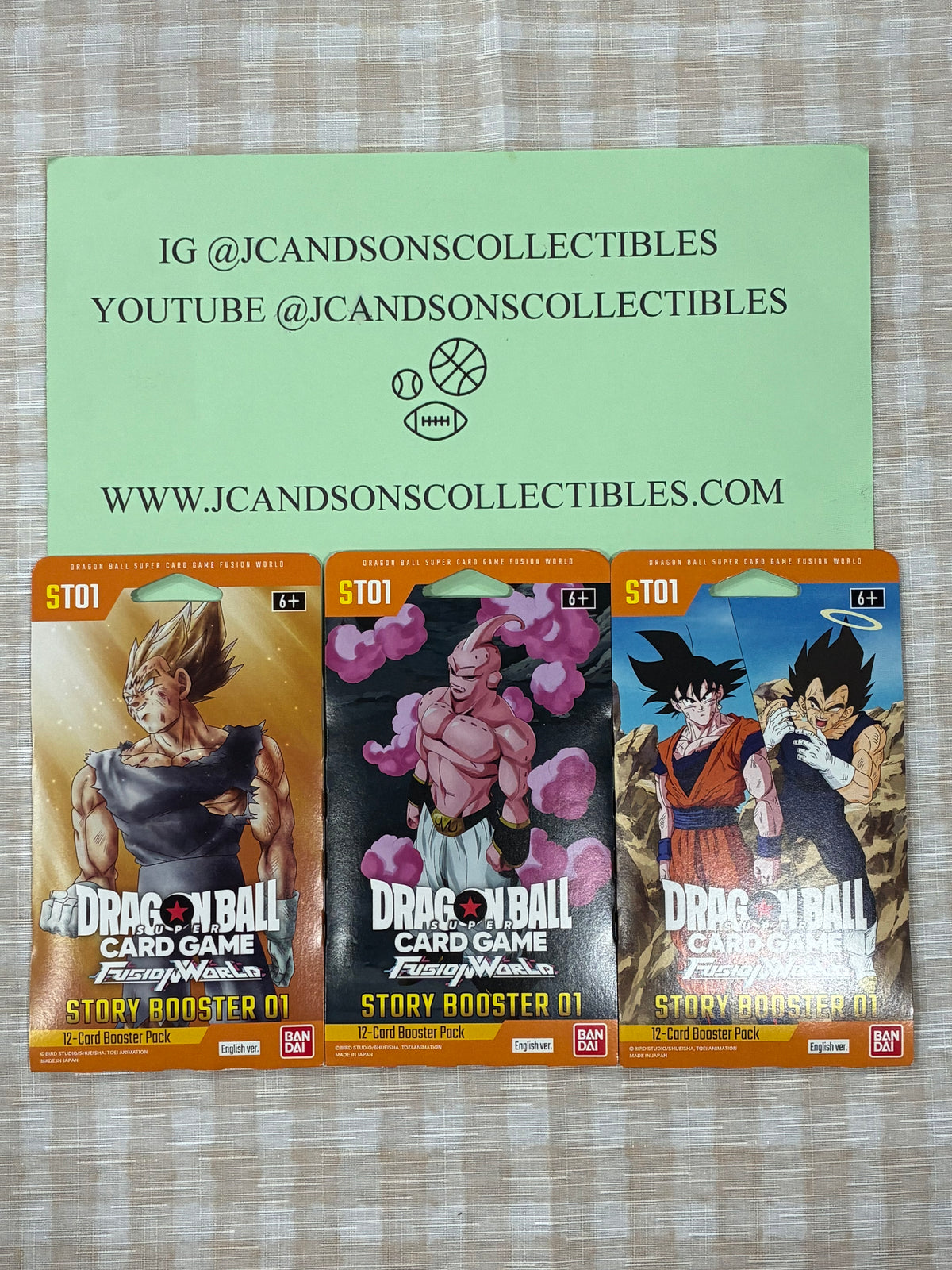 Dragon Ball Super Card Pack Fusion World ST01 Random Sealed Pack. Price is per pack