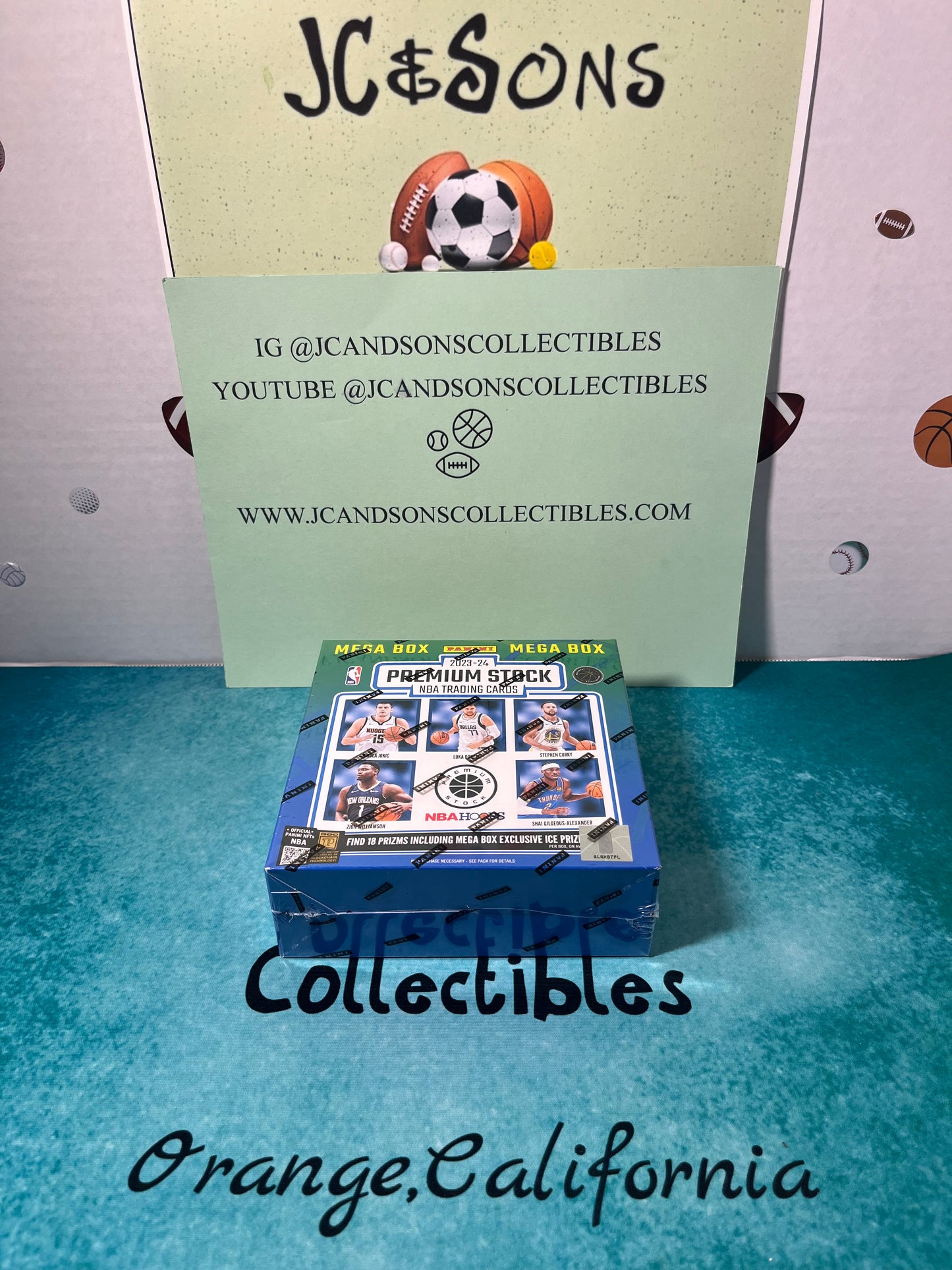 2023-24 PANINI PREMIUM STOCK NBA BASKETBALL MEGA BOX FACTORY SEALED 50 CARDS