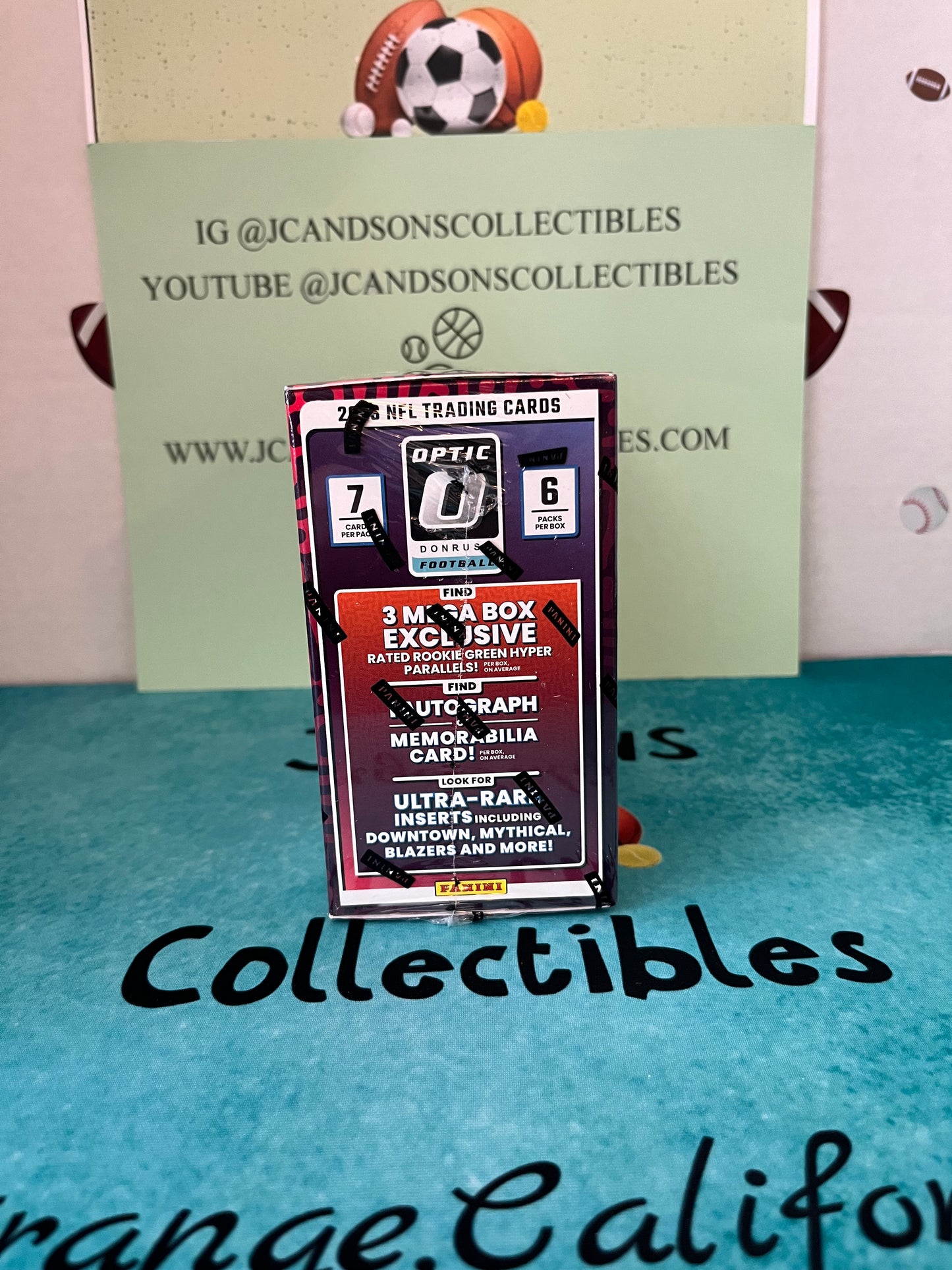 2023 NFL Donruss Optic Football Mega Box NEW SEALED