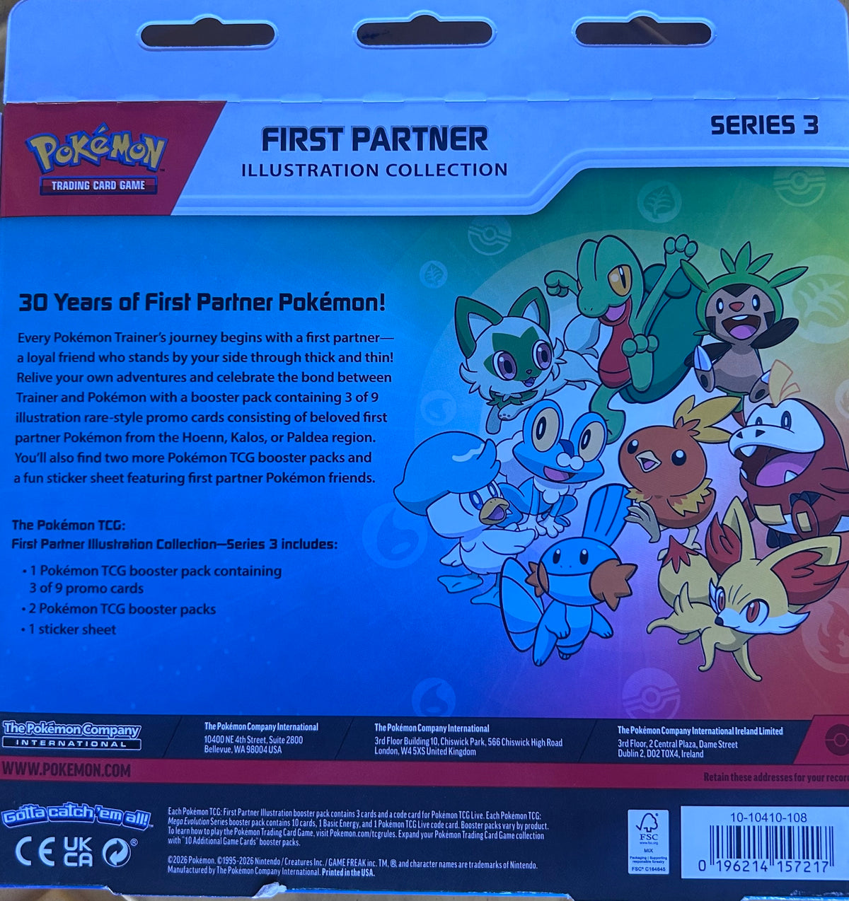 Pokemon - First Partner Illustration Collection: Series 3