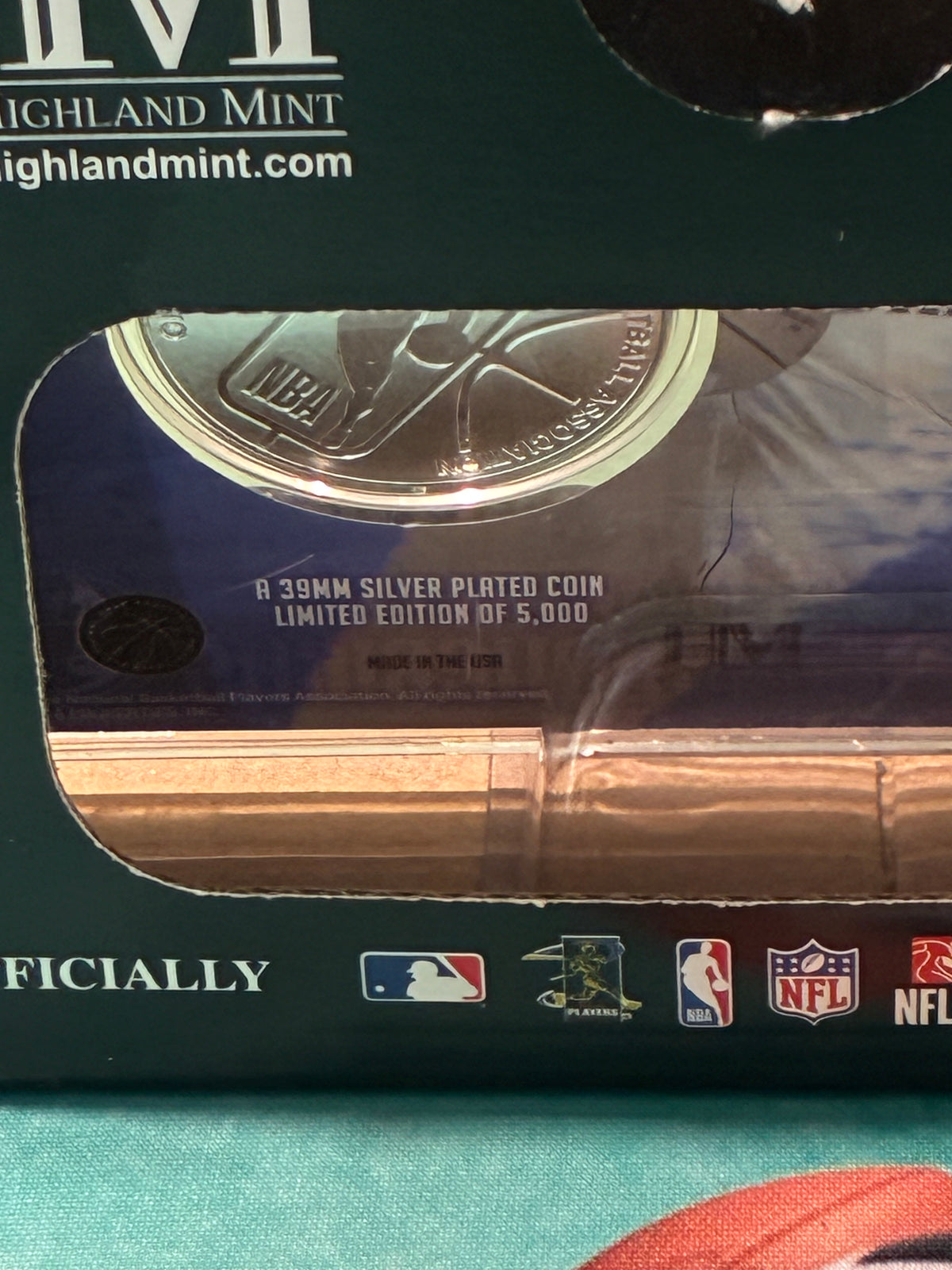 Luka Doncic Highland Mint Silver Plated Coin Dallas Mavericks Limited Edition only 5000 made