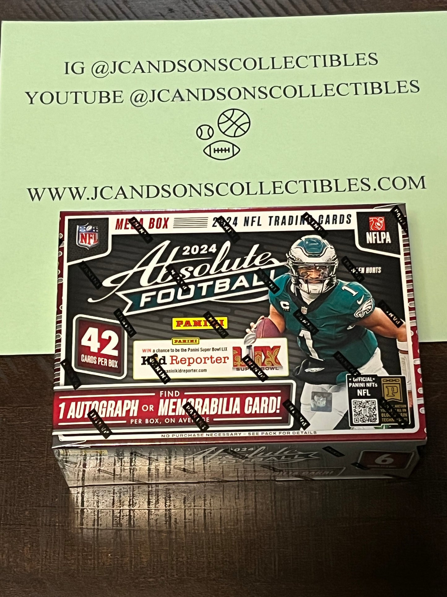 2024 Panini Absolute Football Mega Box Factory Sealed NFL Trading Cards NEW