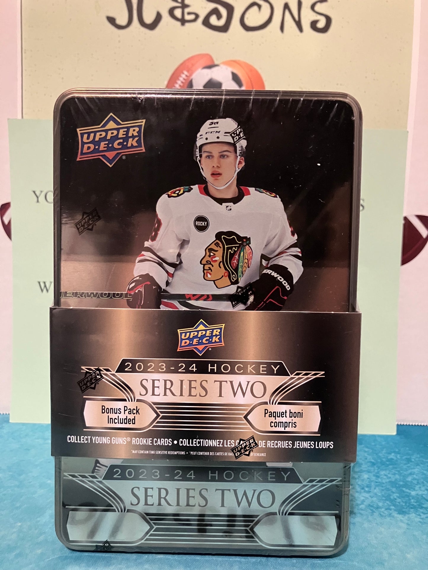 2023-24 Upper Deck Series 2 Hockey NHL Tin Factory Sealed Brand New - Possible Connor Bedard