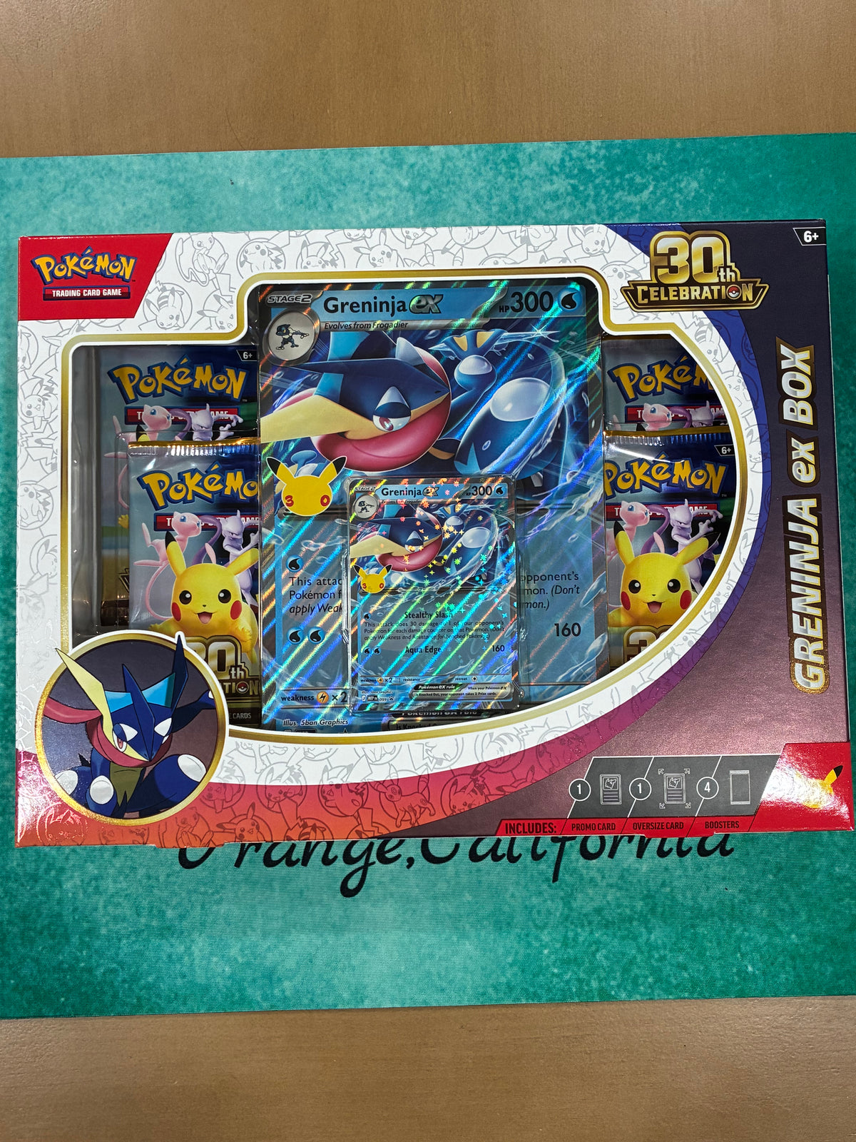 Pokémon TCG 30th Anniversary Celebration Greninja ex Box