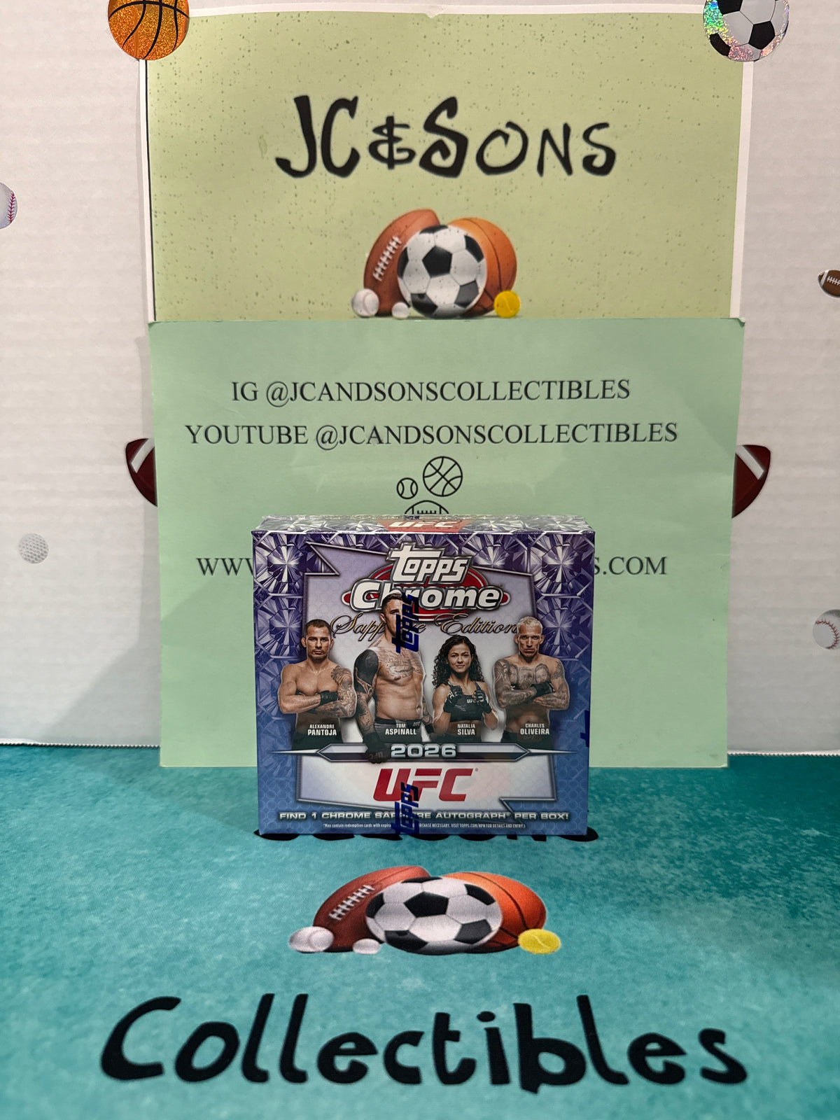 2026 Topps Chrome UFC Sapphire Edition Hobby Box