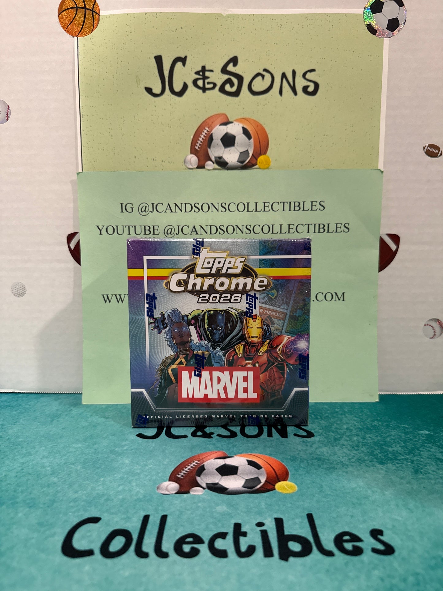 2026 Topps Chrome Marvel Comics Mega Box