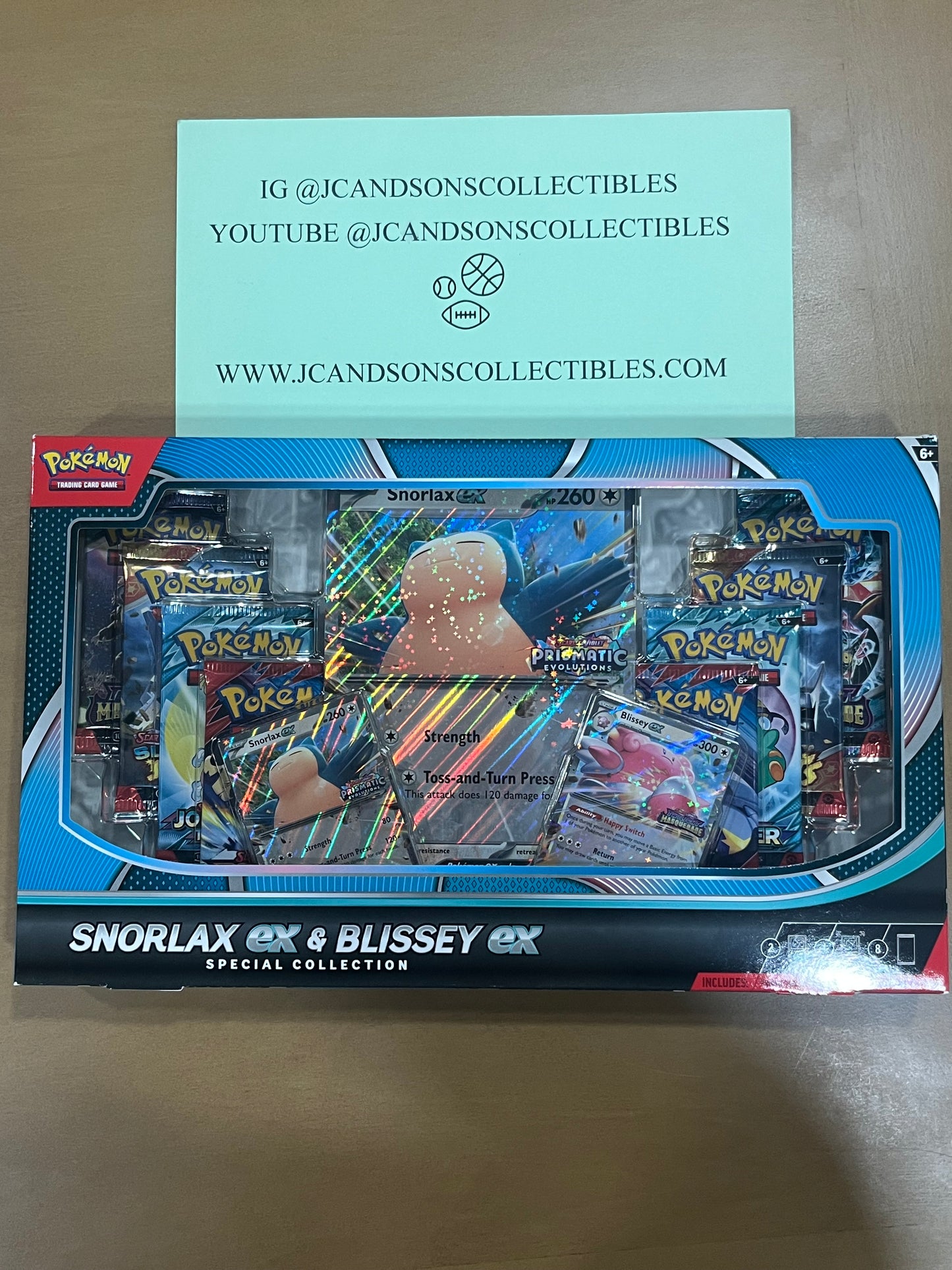 Pokemon Trading Card Game Snorlax ex and Blissey ex Special Collection Box