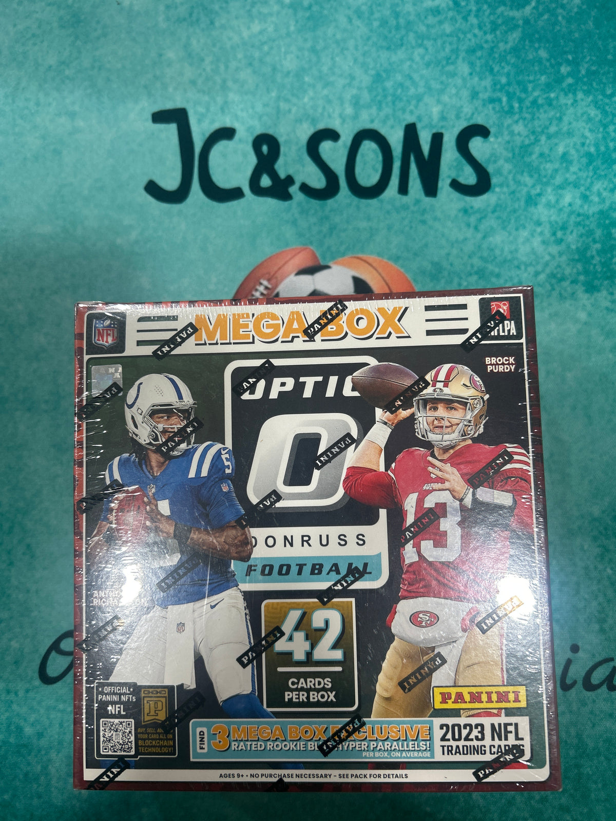 2023 Panini Donruss Optic Football Mega Box Blue Hyper Parallels Stroud RC