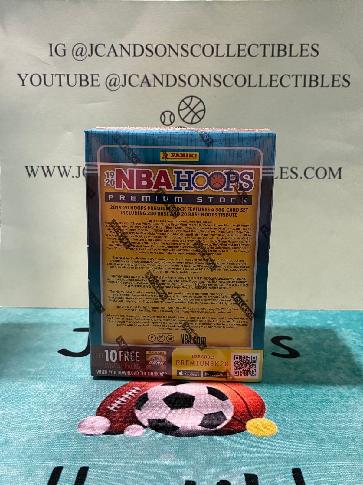 Panini 2019-20 NBA Hoops Premium Stock Inaugural Blaster Box Factory Sealed