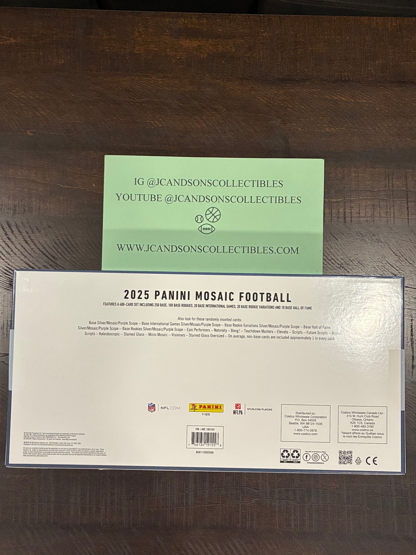 2025 Panini NFL Mosaic Box Brand NEW Factory Sealed