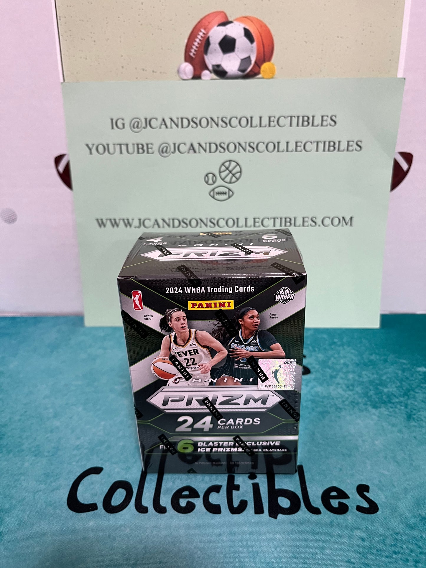 2024 Panini Prizm WNBA Factory Sealed Blaster Box Caitlin Clark Rookie Chase