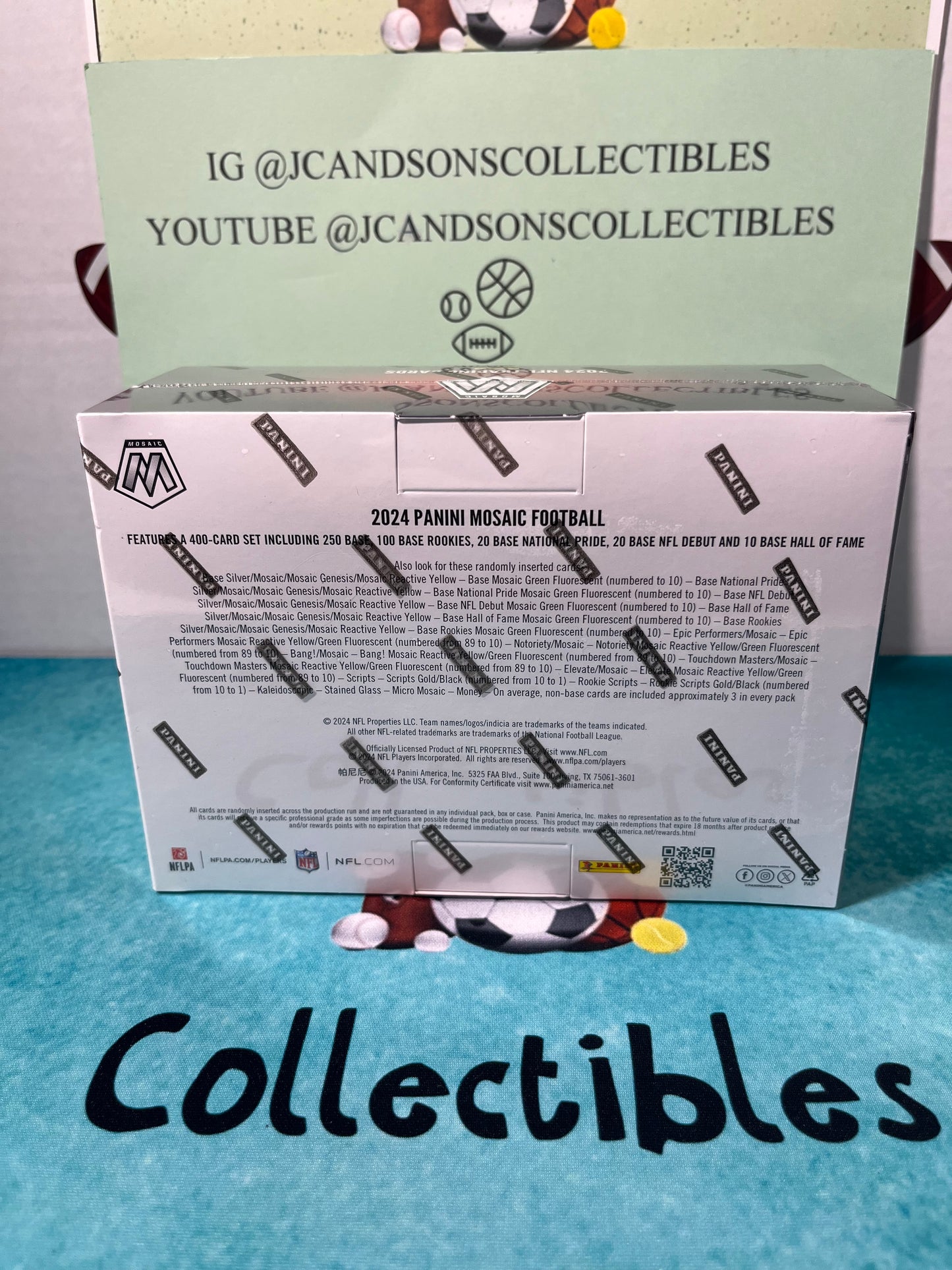 2024 Panini Mosaic Football Mega Box NFL Trading Cards - Factory Sealed