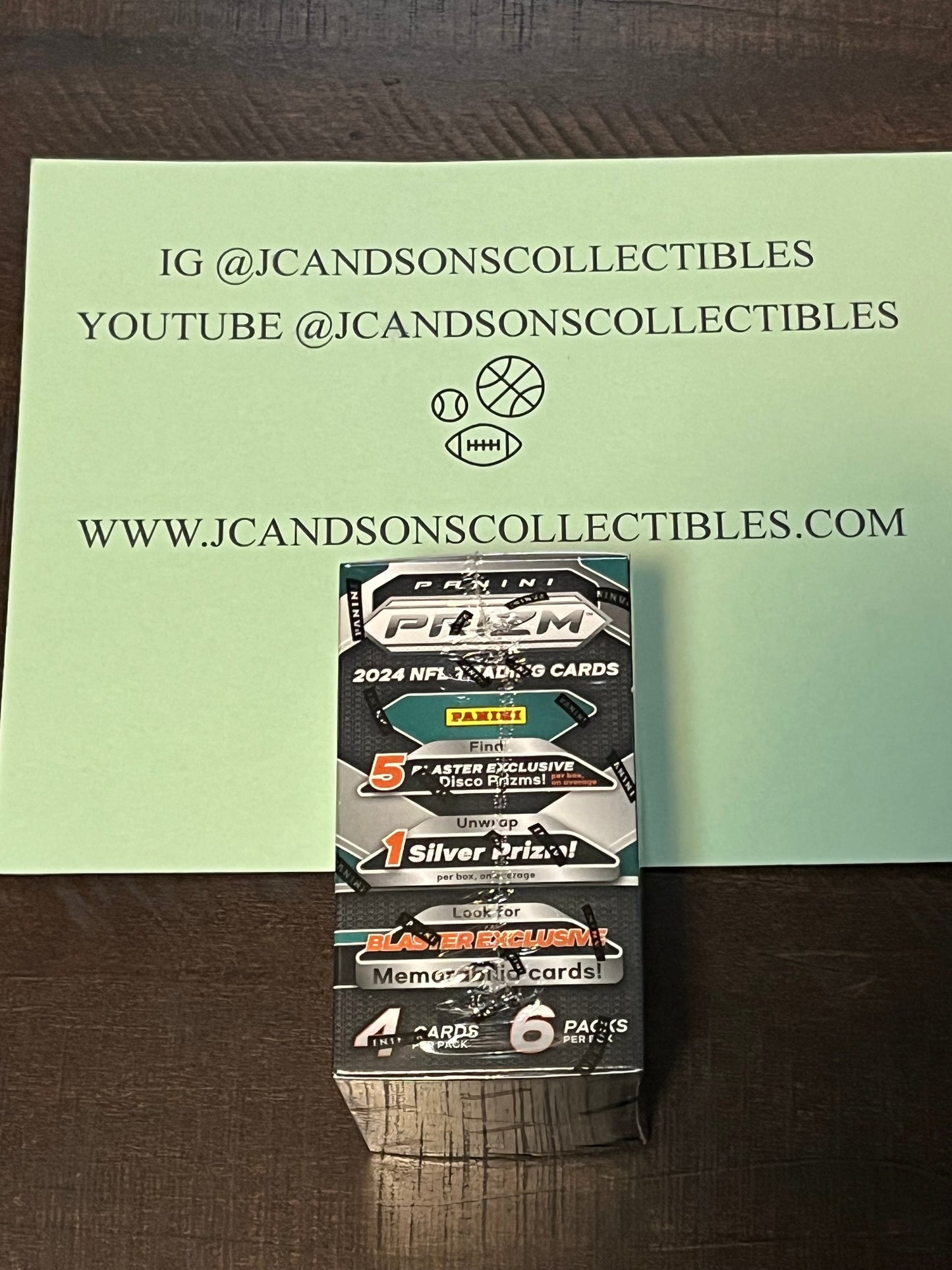 2024 Panini Prizm NFL Football Factory Sealed Blaster Box (Disco)