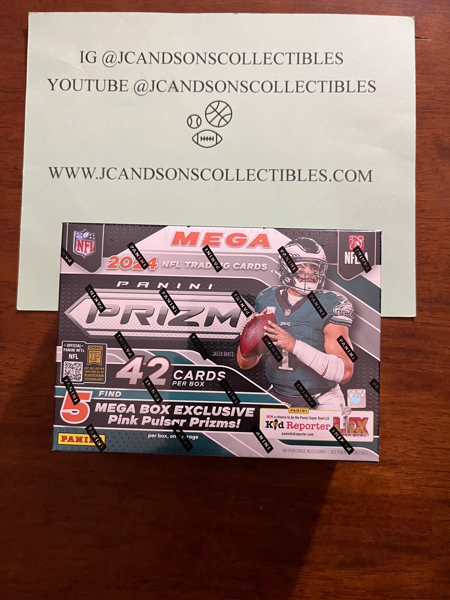 2024 Panini Prizm NFL Football Mega Box Factory Sealed