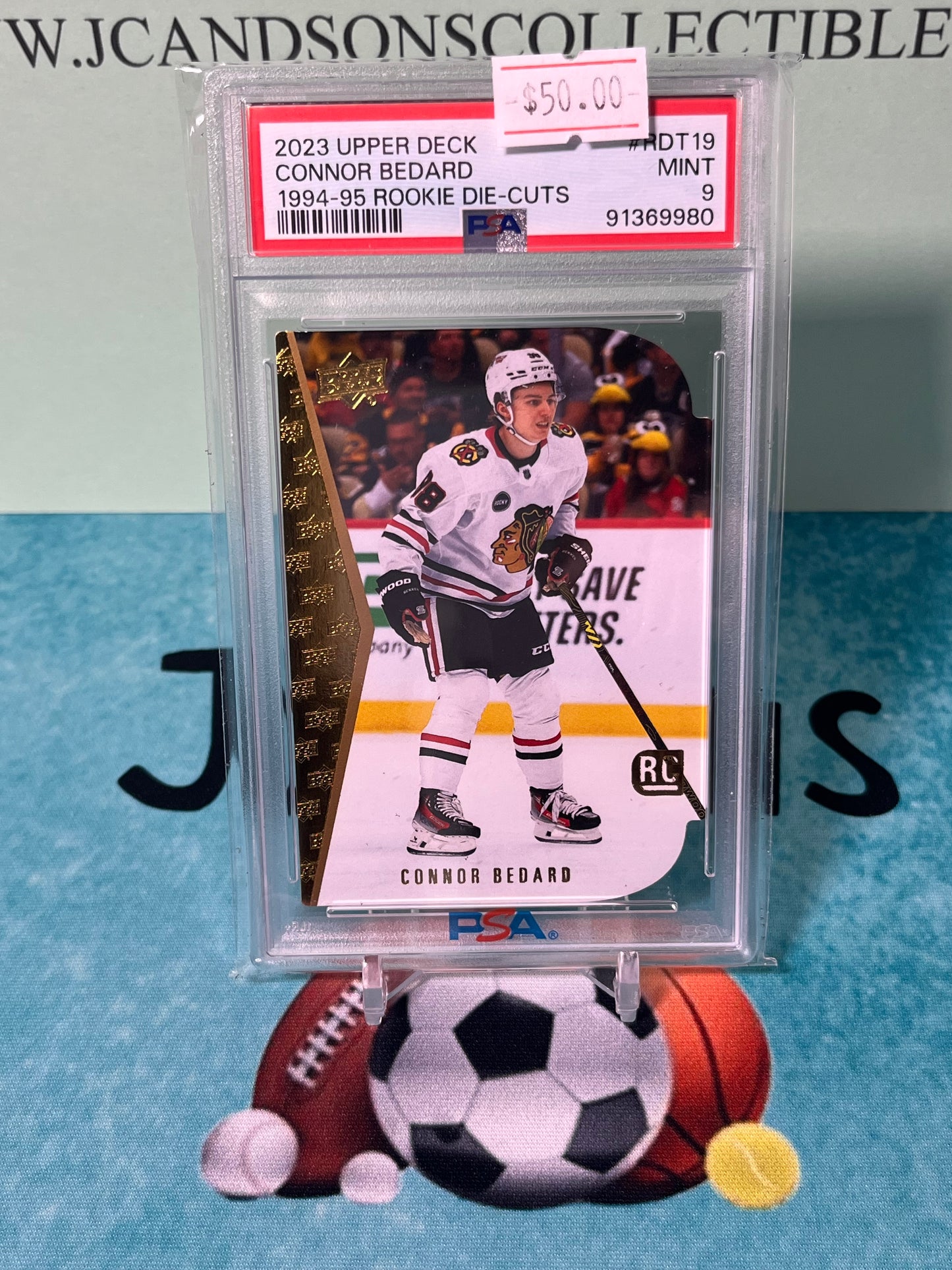 2023-24 UPPER DECK DIE CUTS CONNOR BEDARD 1994-95 PSA 9 #RDT19