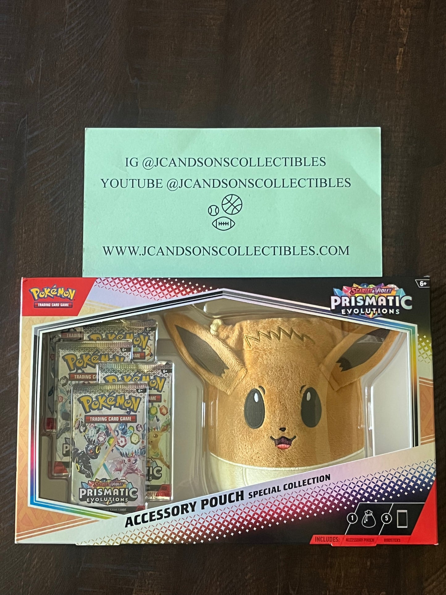 Pokemon Prismatic Evolutions Accessory Pouch Special Collection Sealed