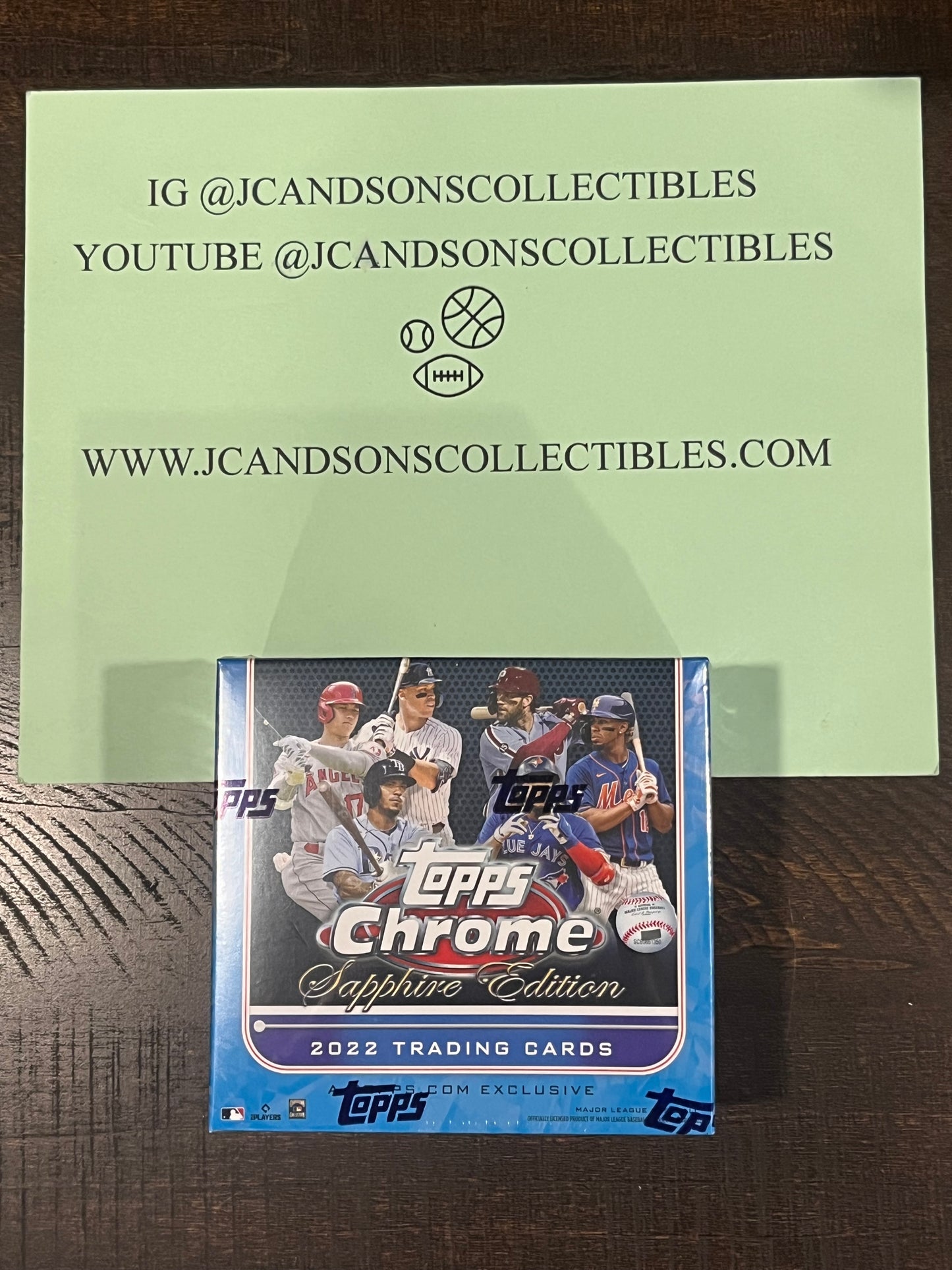 2022 Topps Chrome Baseball Sapphire Edition Factory Sealed Hobby Box