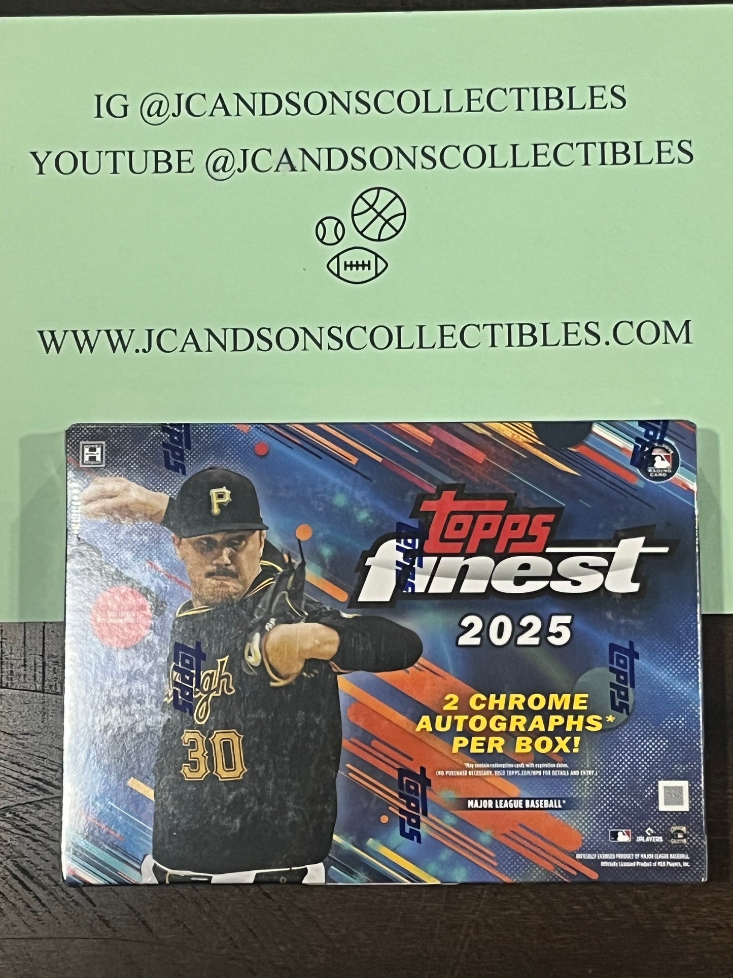 2025 Topps Finest MLB Baseball Hobby Box - Brand New/Factory Sealed