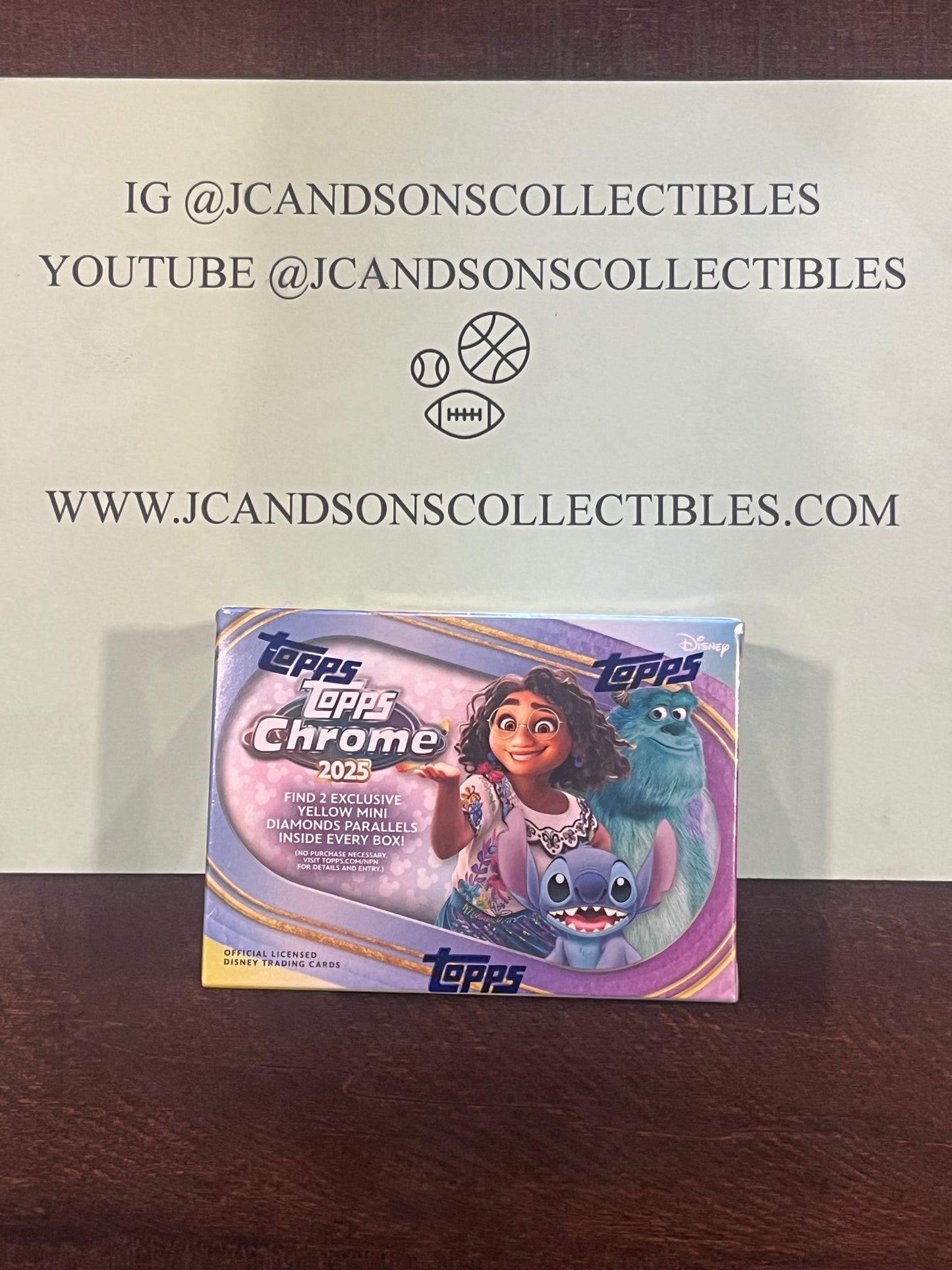 2025 Topps Chrome Disney Blaster Box Sealed