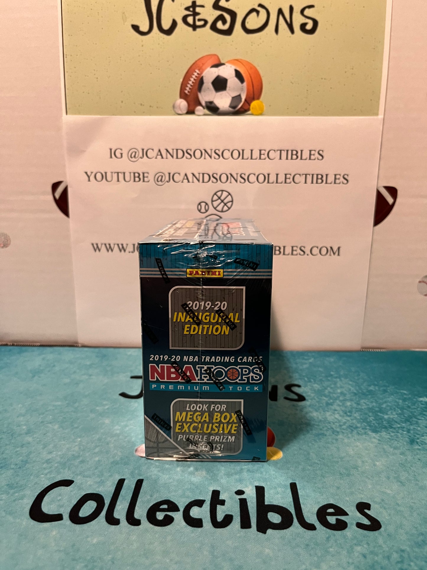 2019-20 Panini NBA Basketball Hoops Premium Stock Mega Box