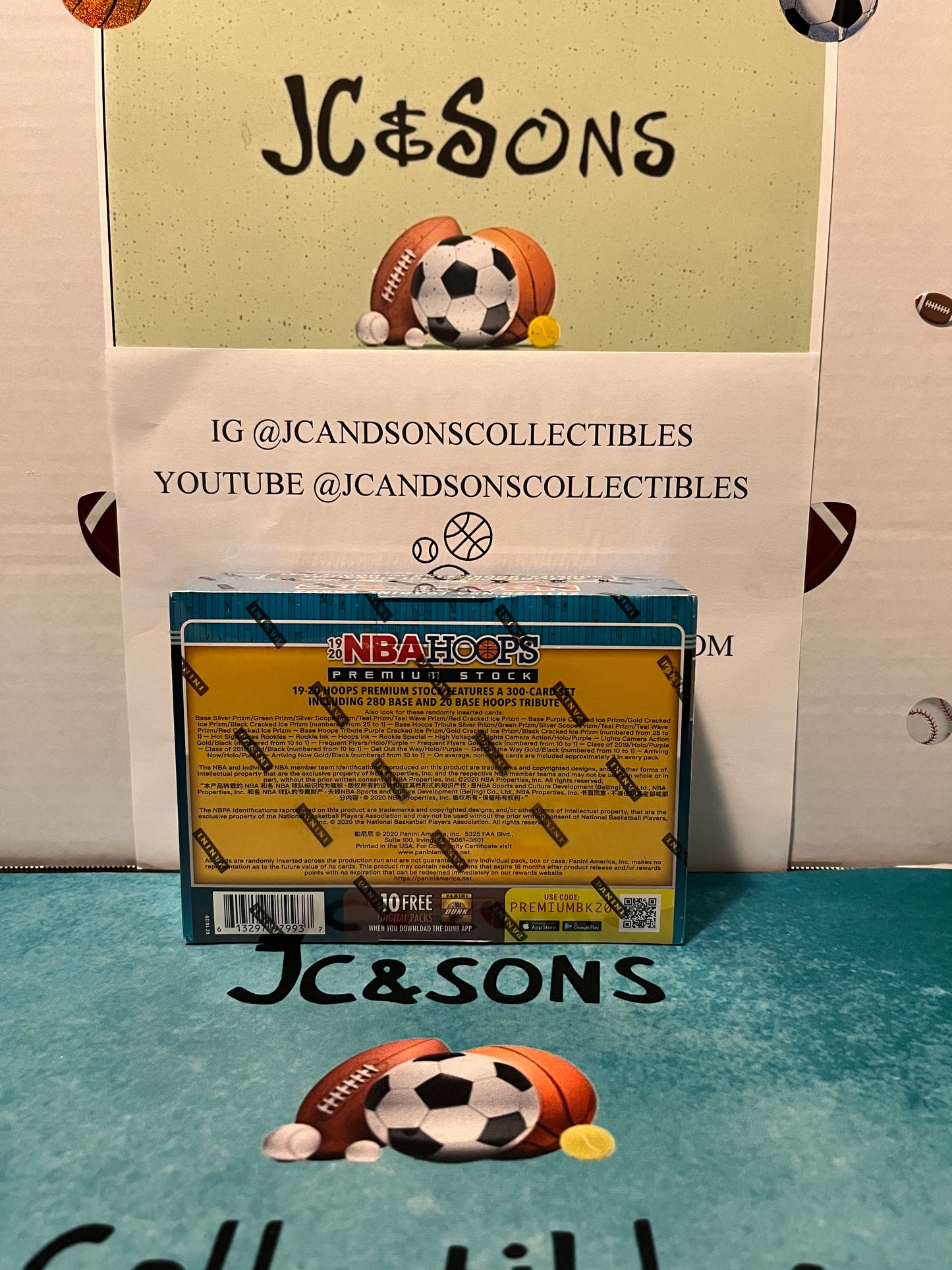 2019-20 Panini NBA Basketball Hoops Premium Stock Mega Box