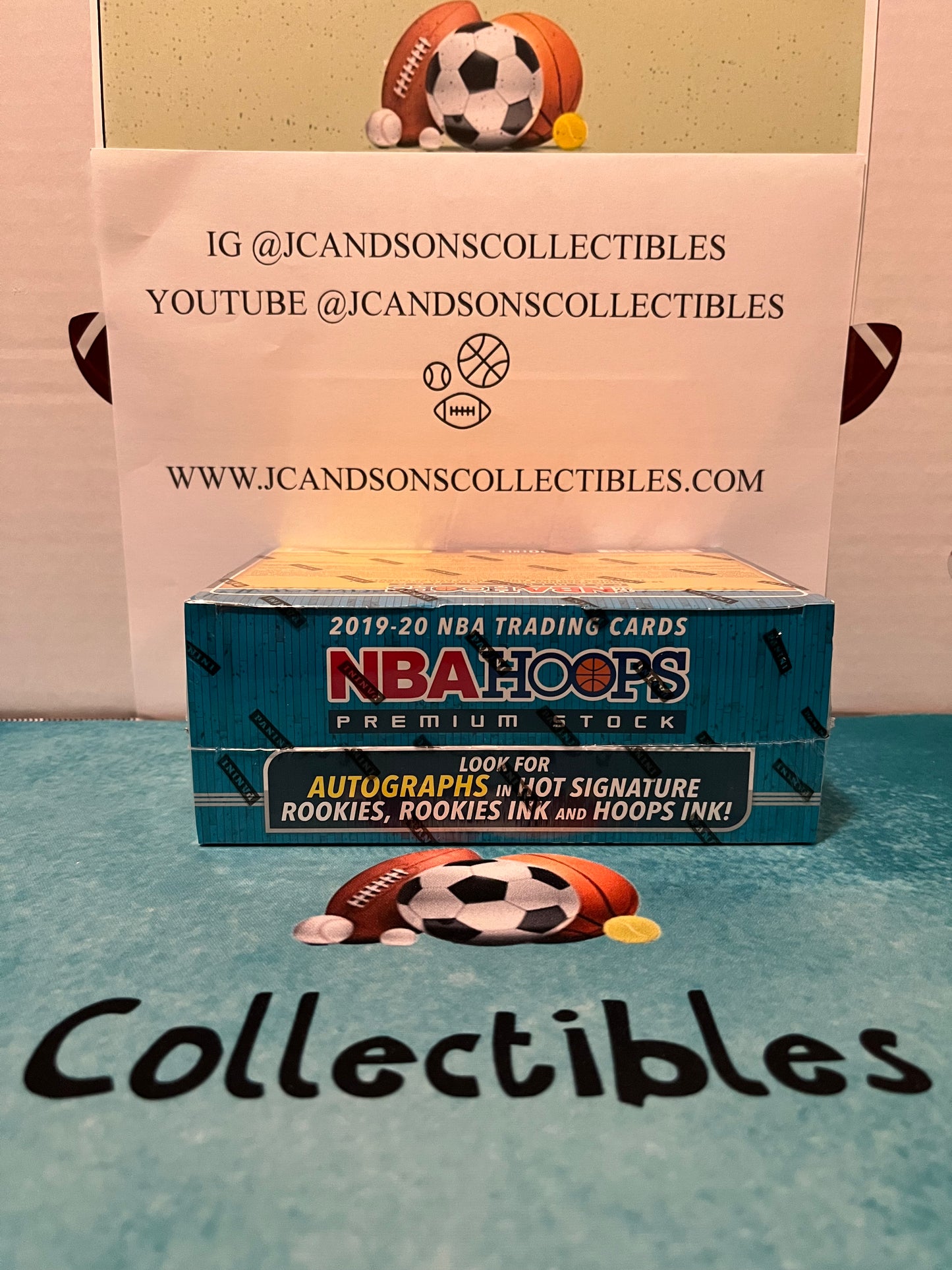 2019-20 Panini NBA Basketball Hoops Premium Stock Mega Box
