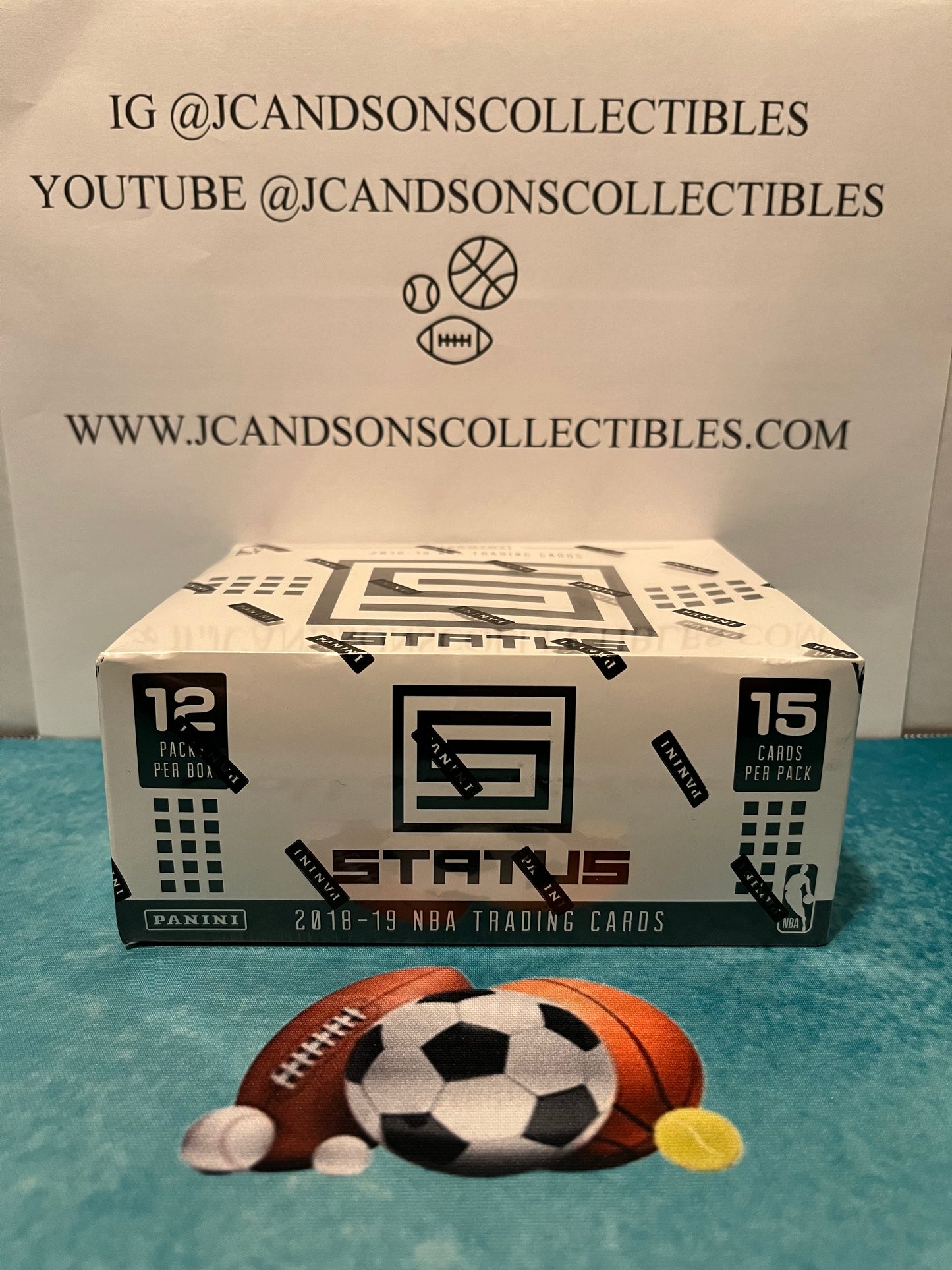 2018-19 Panini NBA Basketball Status Cello Box. Look for Luka Doncic Rookies, Inserts, and Parallels
