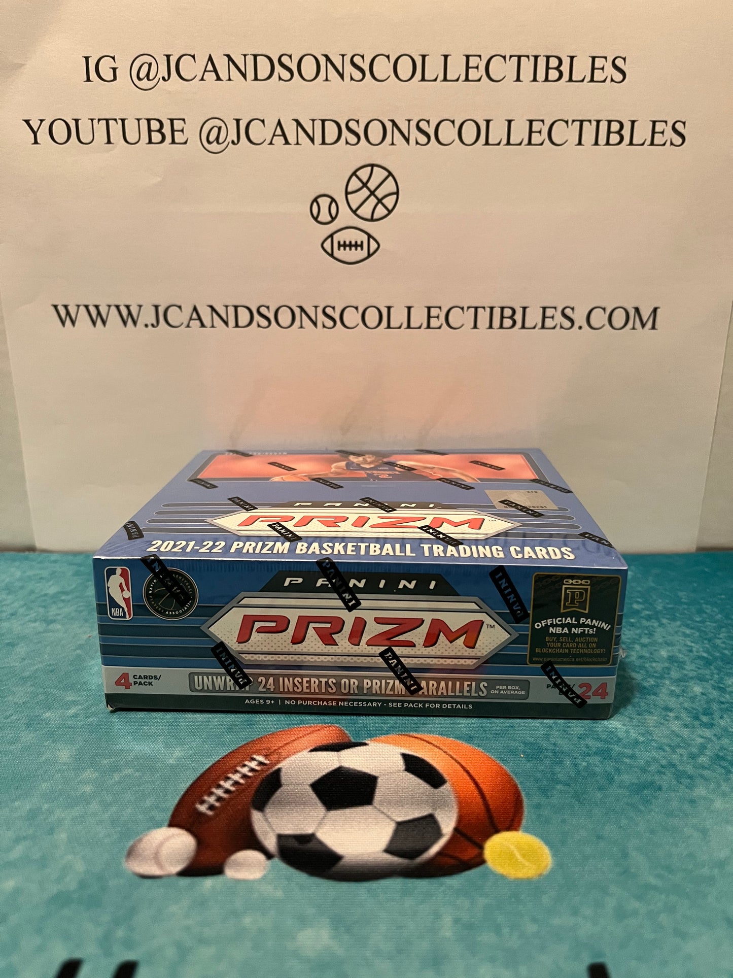 2021-22 Panini NBA Basketball Prizm Retail Box