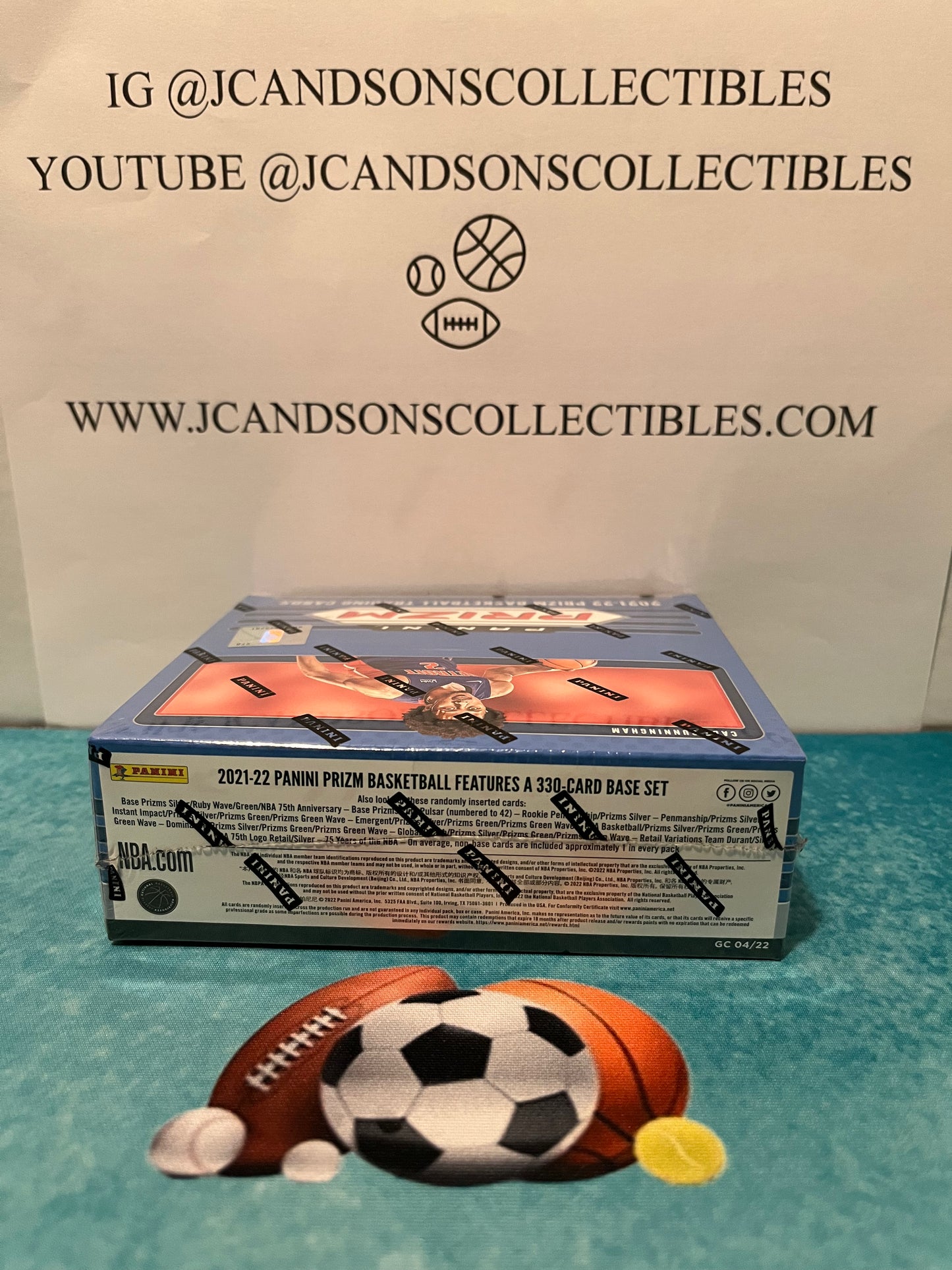 2021-22 Panini NBA Basketball Prizm Retail Box