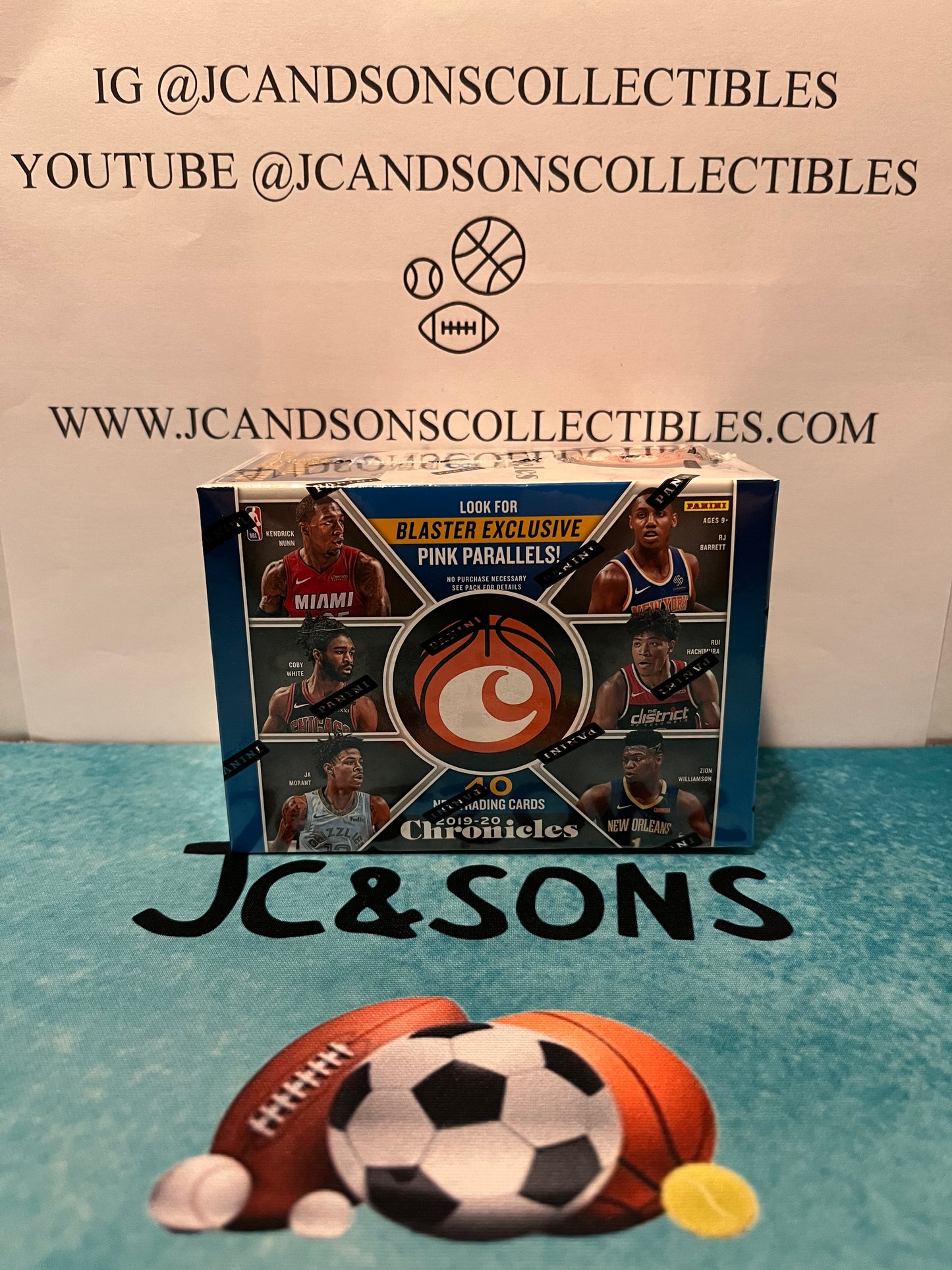 2019-20 Panini NBA Basketball Chronicles Blaster Box. Great Rookie Class. With chances of autographs