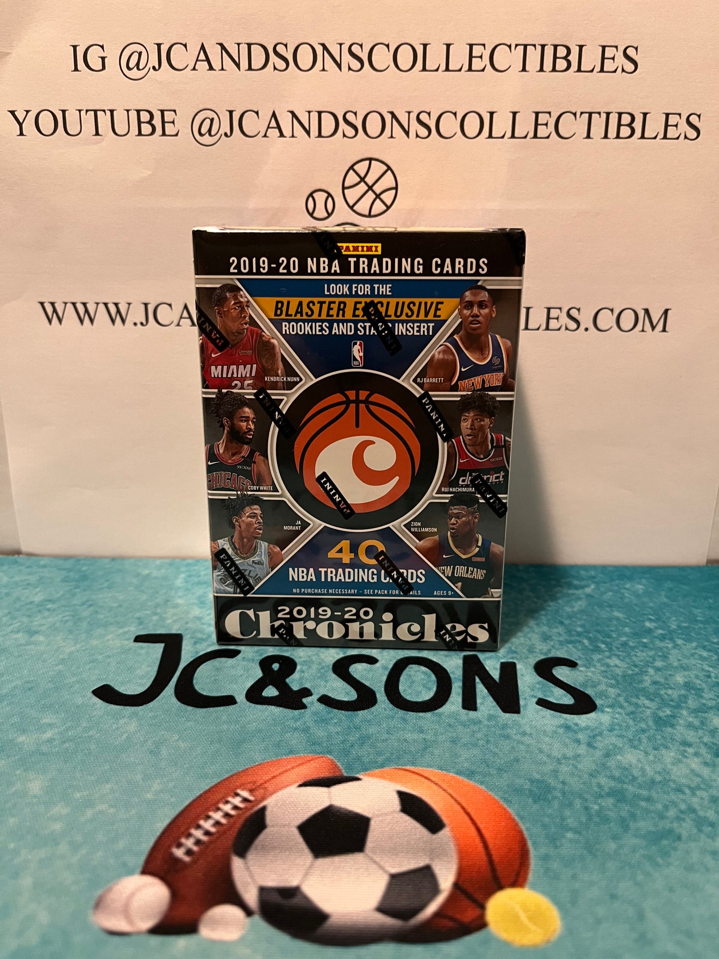 2019-20 Panini NBA Basketball Chronicles Blaster Box. Great Rookie Class. With chances of autographs