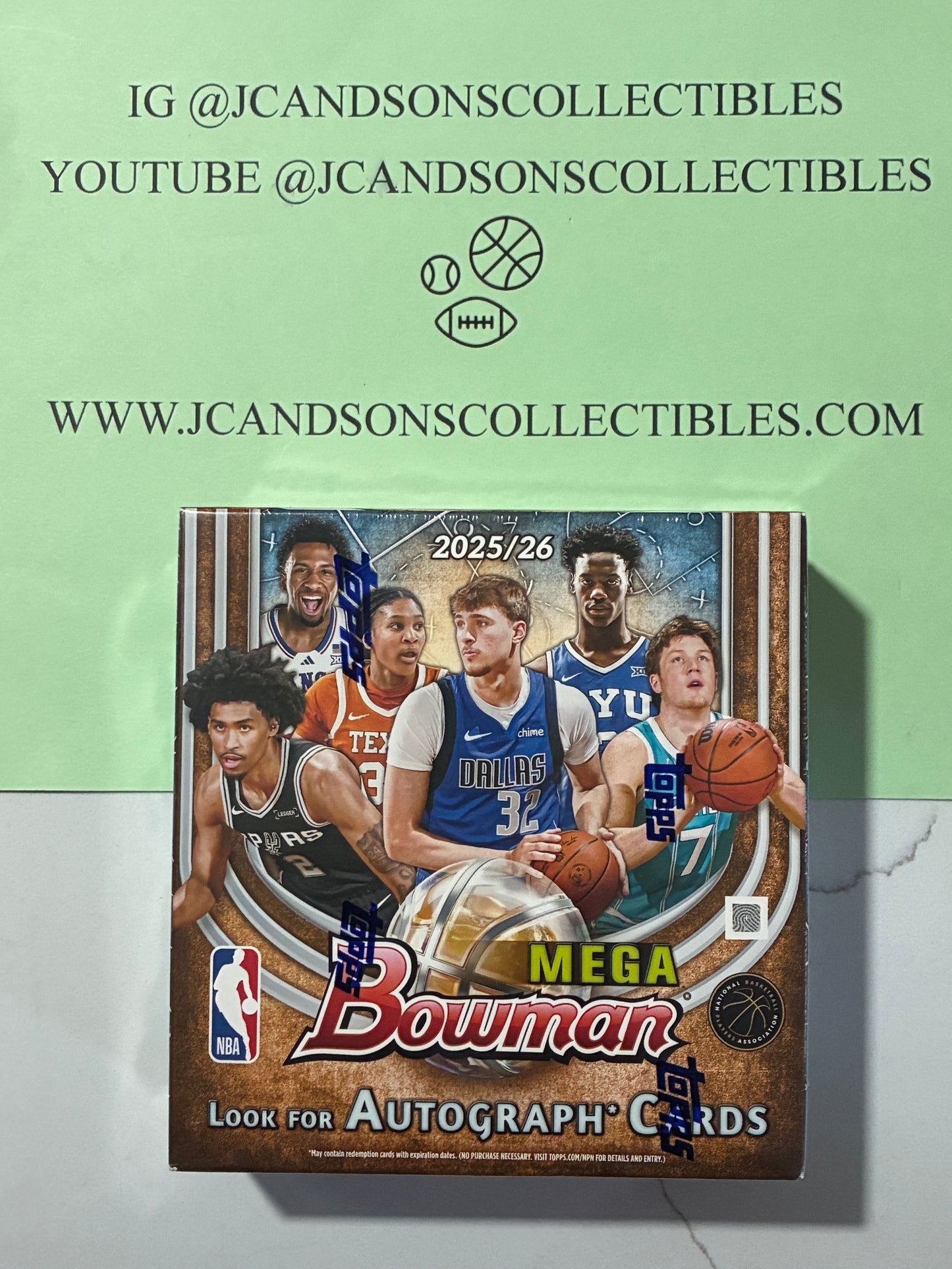 2025-26 Bowman Basketball Factory Sealed Mega Box