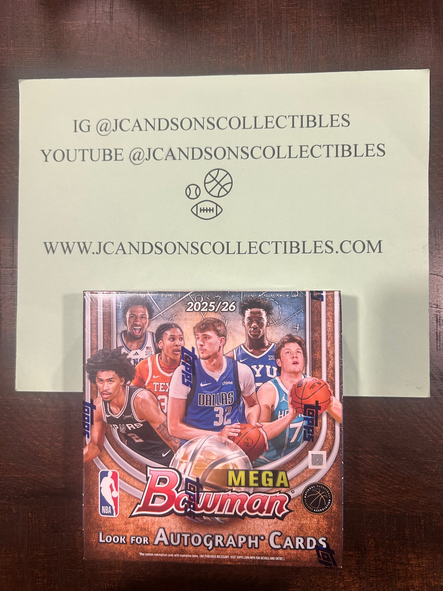 🏀 2025-26 Bowman Basketball - Mega Box - Chase Cooper Flagg Auto