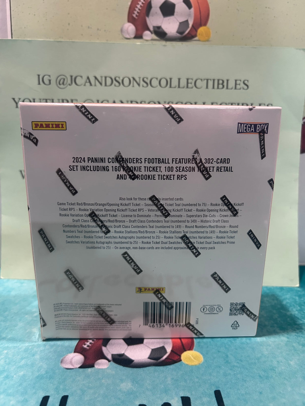 2024 Panini Contenders Football Mega Box - Factory Sealed