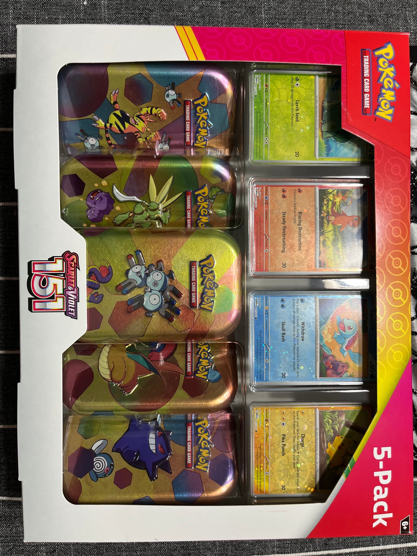 Pokemon Scarlet & Violet - 151 5-pack Mini Tins w/ 4 promos Costco Bundle