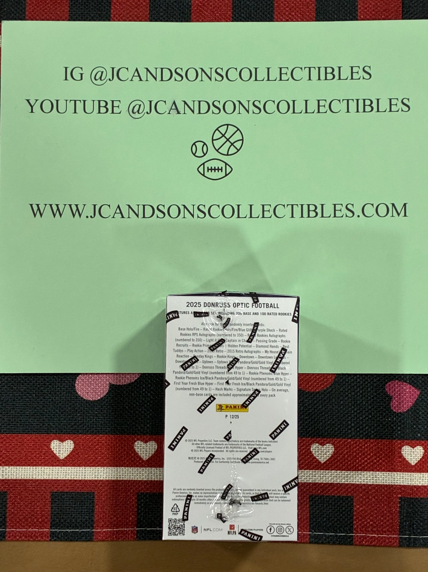 2025 Panini Donruss Optic Football NFL Blaster Box Purple Shock Parallels Sealed