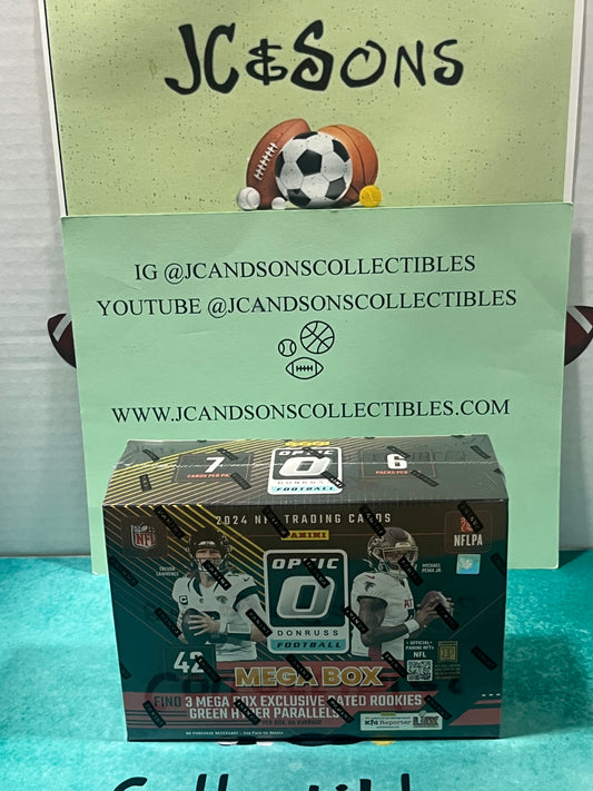 2024 Panini Optic NFL Football MEGA BOX - NEW/SEALED - Downtowns! Uptowns!