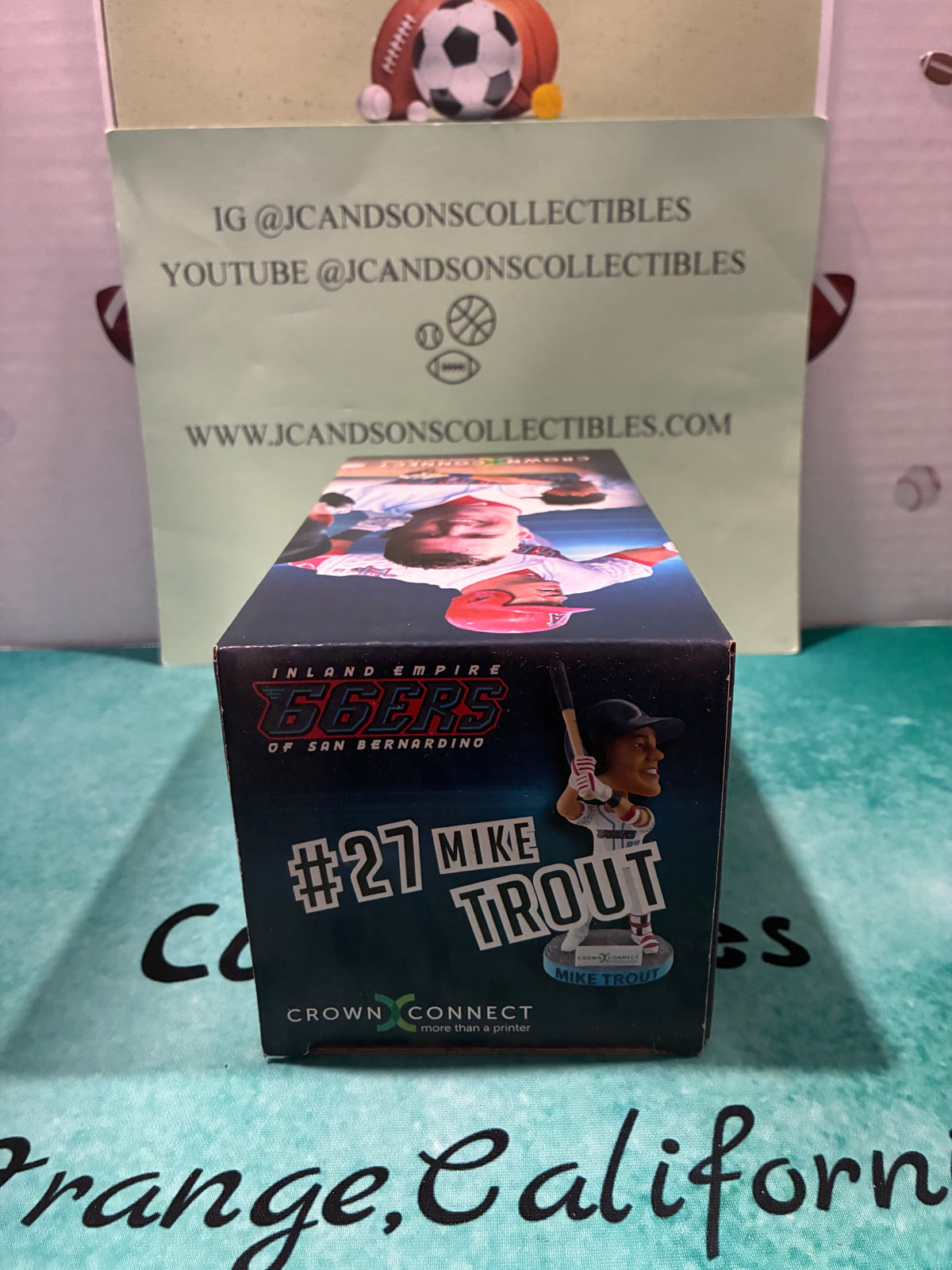 Mike Trout Bobblehead IE 66ers SGA 5/26/18 Angels Limited Edition Giveaway Rare